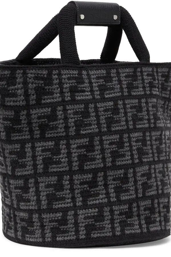 Fendi o1mtch0225 FF Shopping Bag in Black Size ONE SIZE - 2 Thumbnail