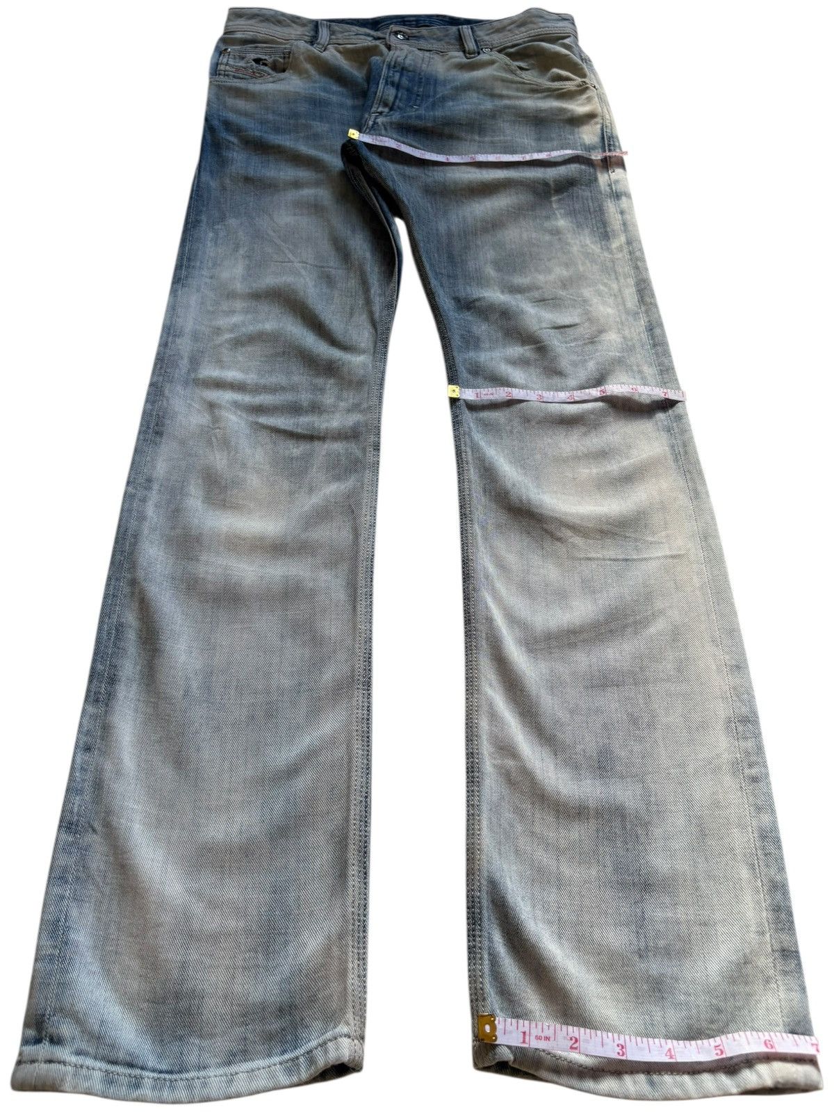 Diesel Vintage Diesel Krooley Bleached Distressed Jeans Size US 31 - 15 Thumbnail
