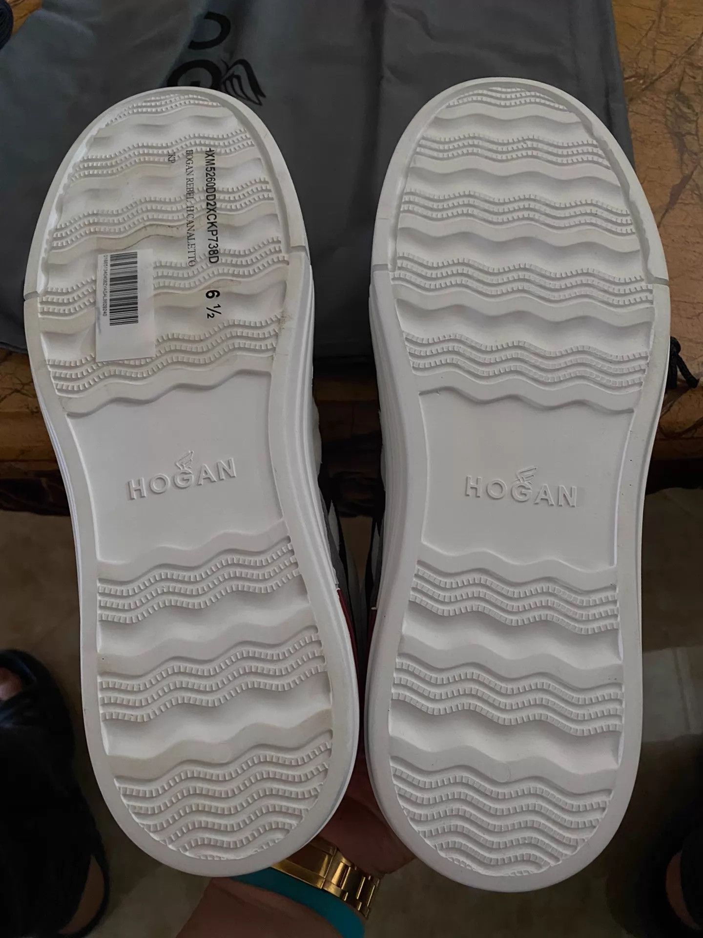Hogan Hogan White Dad Sneaker UK6.5 Thick Sole 2 Laces Size US 7.5 / EU 40-41 - 6 Thumbnail