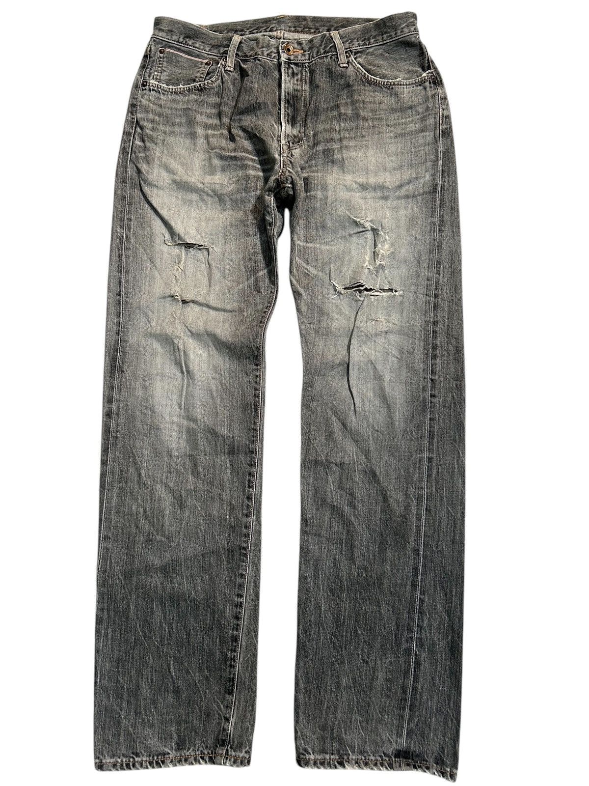 Japanese Brand × Kapital × Vintage Edwin Selvedge Vintage Distressed Denim Jeans Size US 35 - 3 Thumbnail