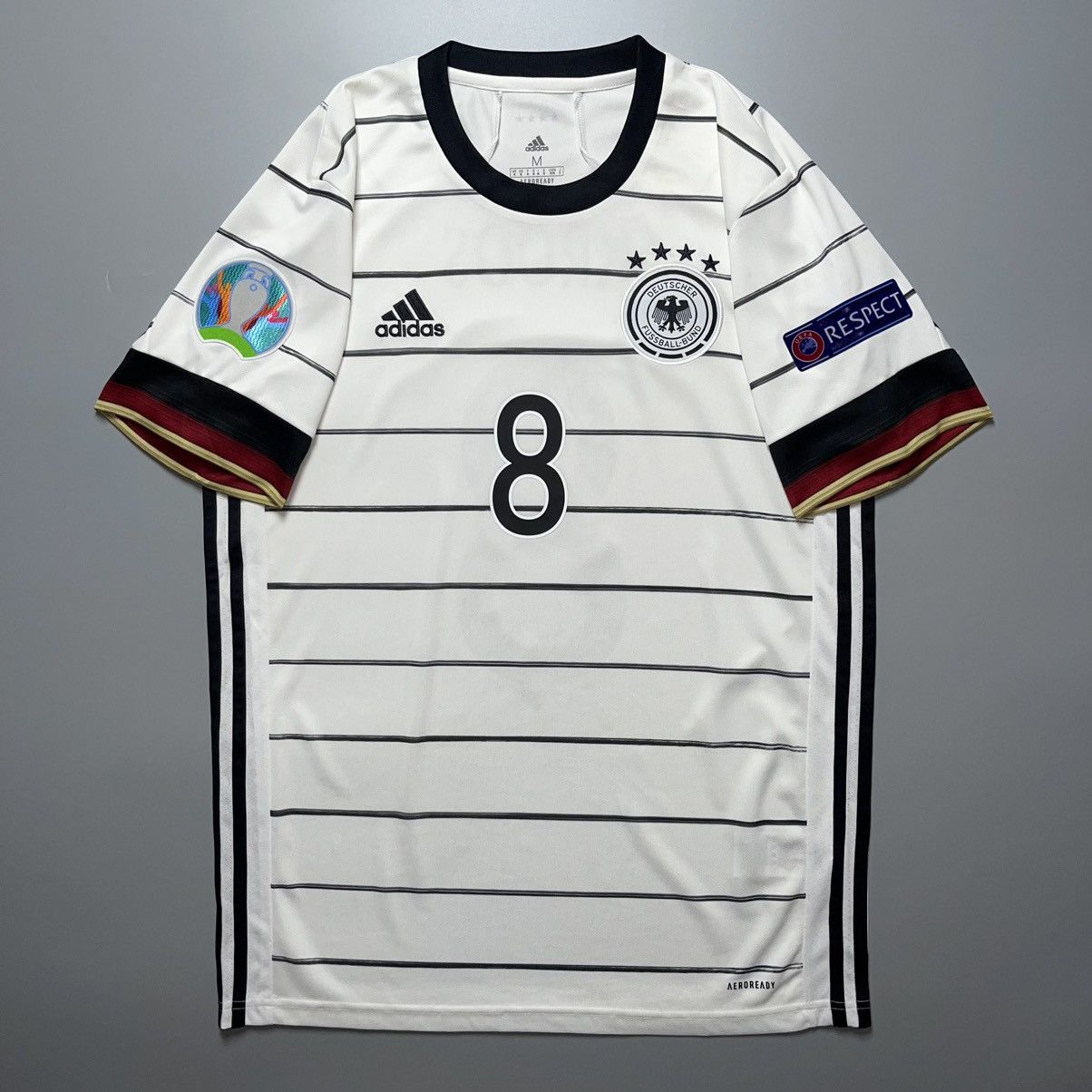 Adidas GERMANY ADIDAS 2020 EURO FOOTBALL HOME JERSEY #8 KROOS Size US M / EU 48-50 / 2 - 2 Thumbnail