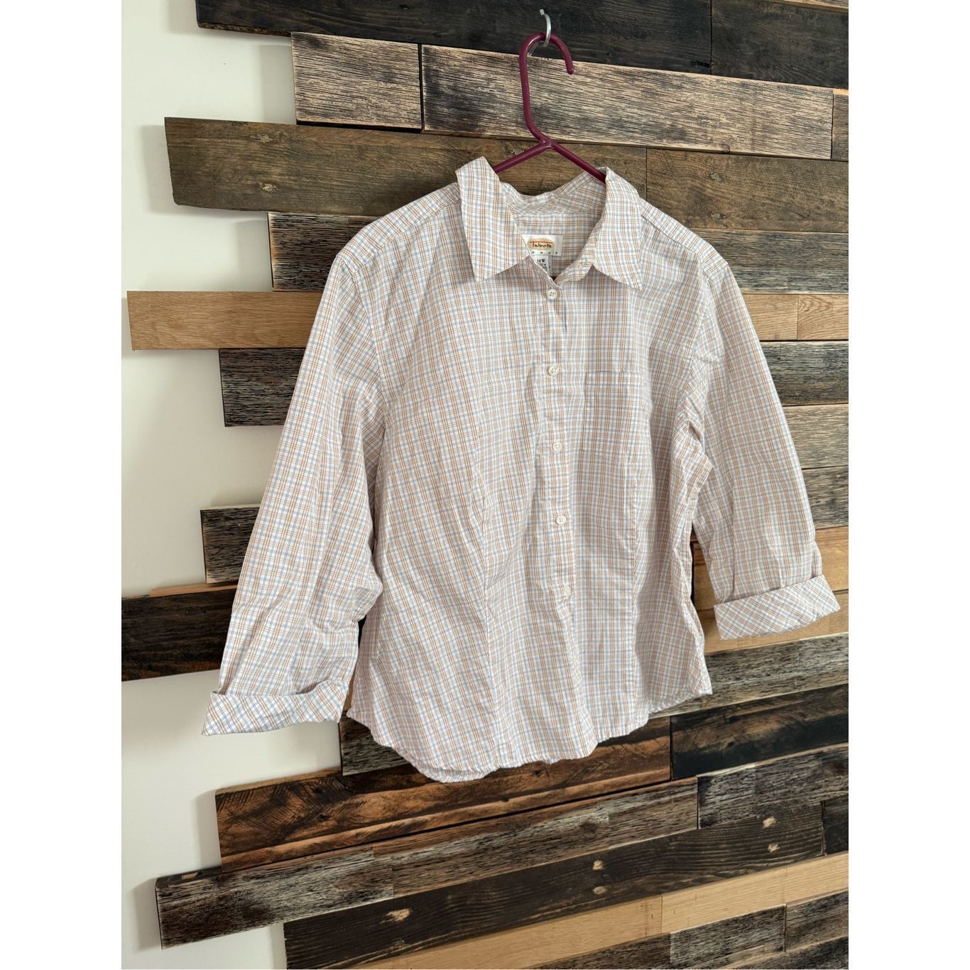 Other Talbots button front shirt top blouse 3/4 sleeves size 14W Size XL / US 12-14 / IT 48-50 - 1 Thumbnail