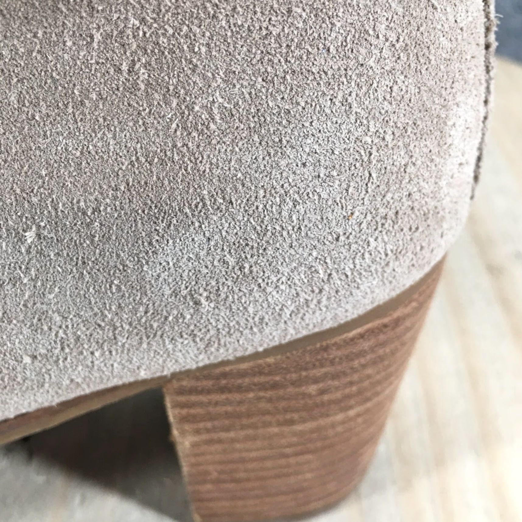 Toms TOMS Boots Womens 11 Ankle Booties Block Heels Casual Beige Suede Side Zip Shoes Size US 11 / IT 41 - 6 Thumbnail
