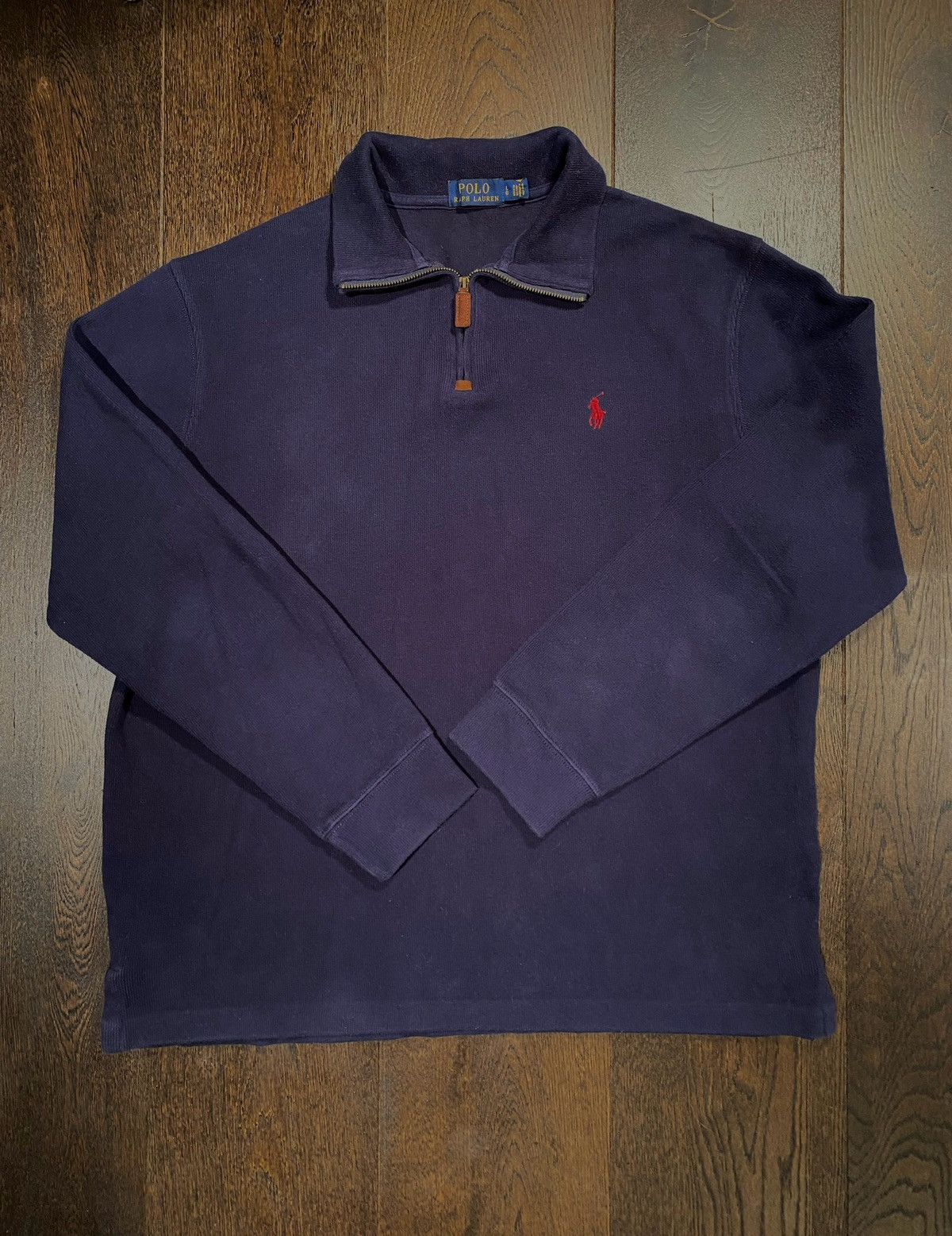 Polo Ralph Lauren × Vintage Vintage Polo Ralph Lauren Quarter-Zip – Navy – Size L Size US L / EU 52-54 / 3 - 2 Thumbnail