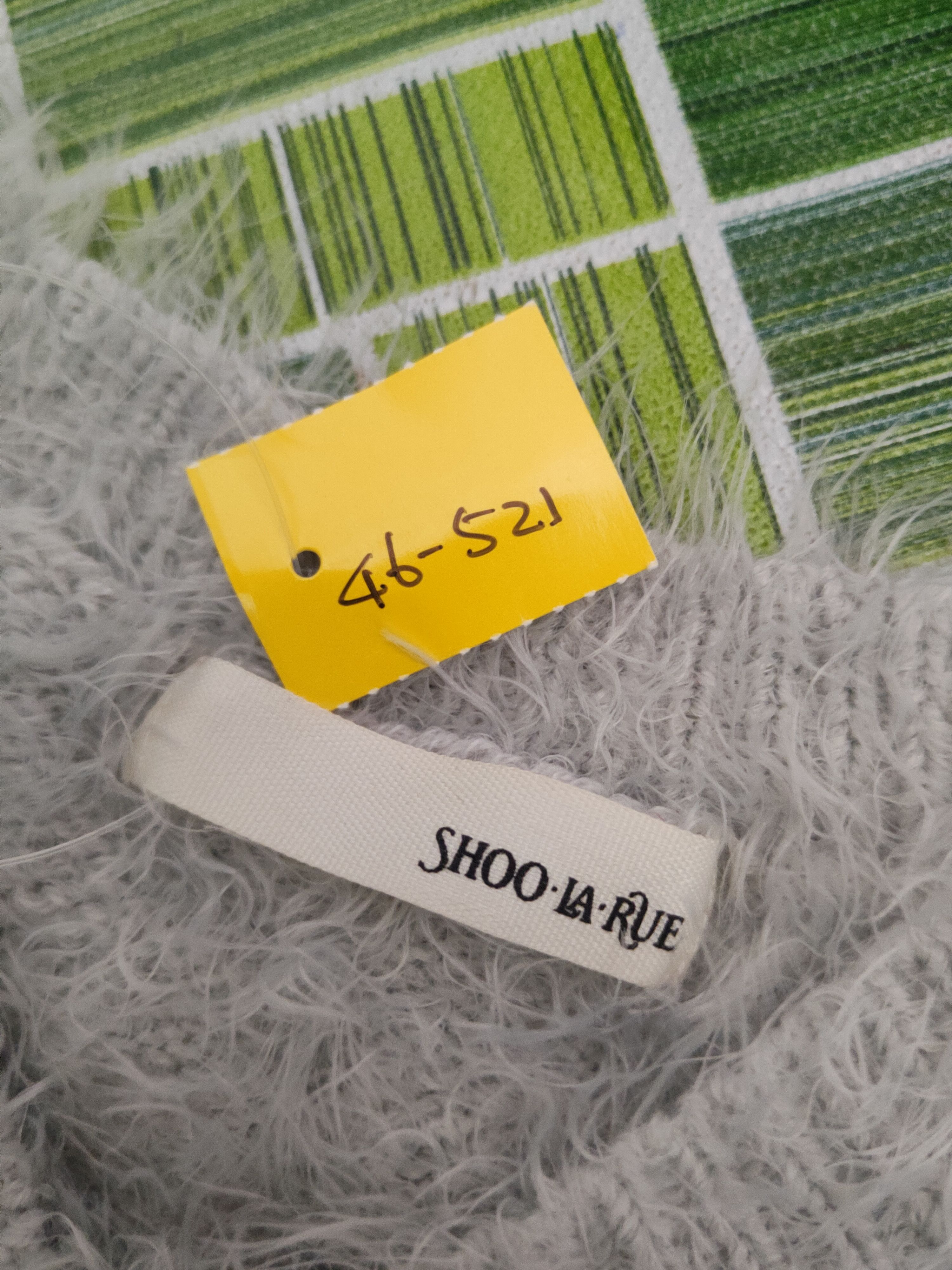 Japanese Brand DL Shoo La Rue Gray Fur Mohair Knitwear #46-521 Size S / US 4 / IT 40 - 12 Thumbnail