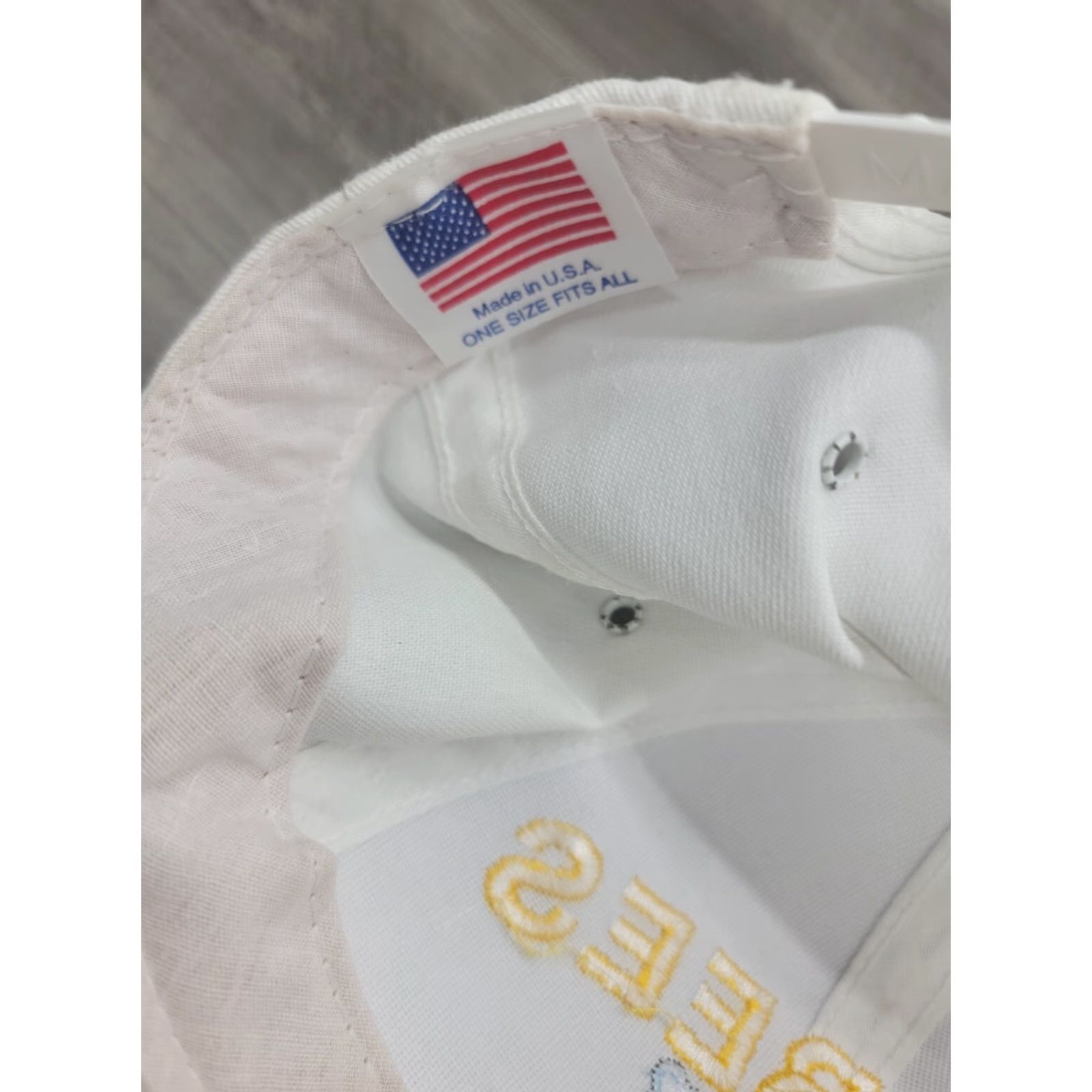 Vintage VINTAGE Navy Sea Bees Hat Cap Snapback Trucker Seabees Large Patch USA Men Adjustable White Size ONE SIZE - 7 Thumbnail