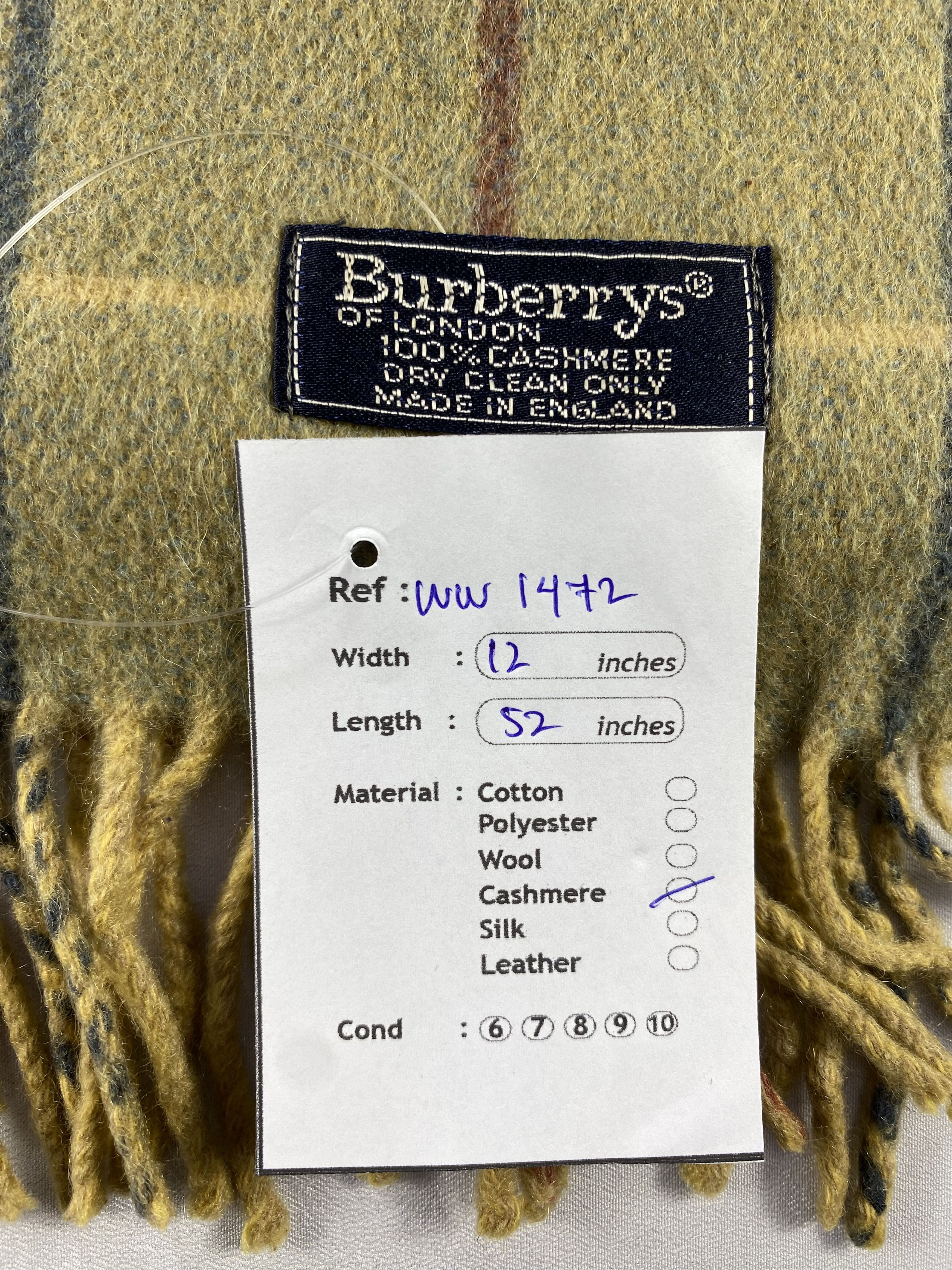 Burberry × Vintage Burberry Scarf / Muffler / Neckwear - WW1472 Size ONE SIZE - 5 Thumbnail