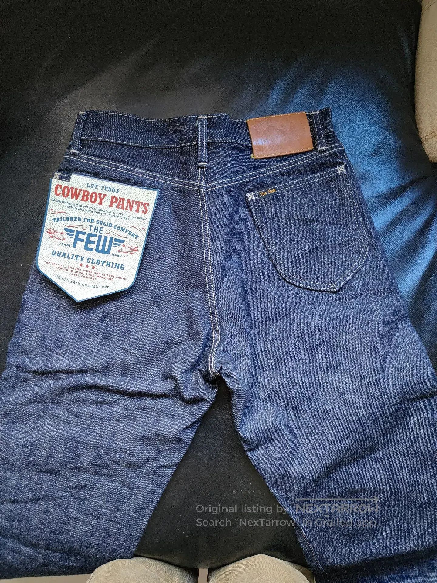 The Real McCoy's dark blue denim cowboy pants for men. Size US 30 / EU 46 - 4 Thumbnail