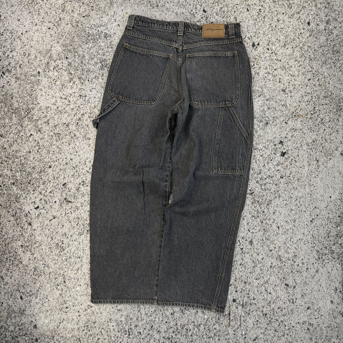 Vintage 90s Waza USA Baggy Wide Leg Skater Carpenter Denim Jeans Size US 32 / EU 48 - 7 Thumbnail