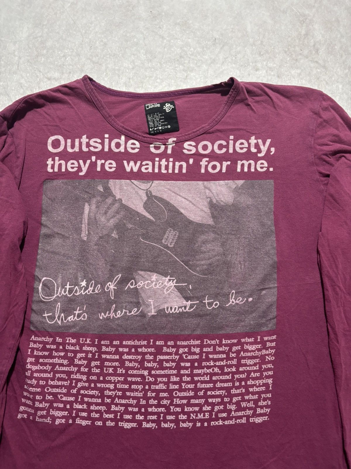 PPFM PPFM Patti Smith Lyric Longsleeve Shirt Size US L / EU 52-54 / 3 - 2 Thumbnail