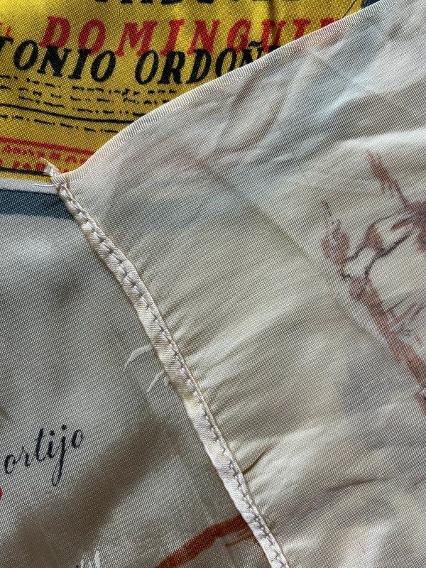 Other Vintage 1980’s Spain Silk Scarf Camino de la Plaza Size ONE SIZE - 9 Thumbnail