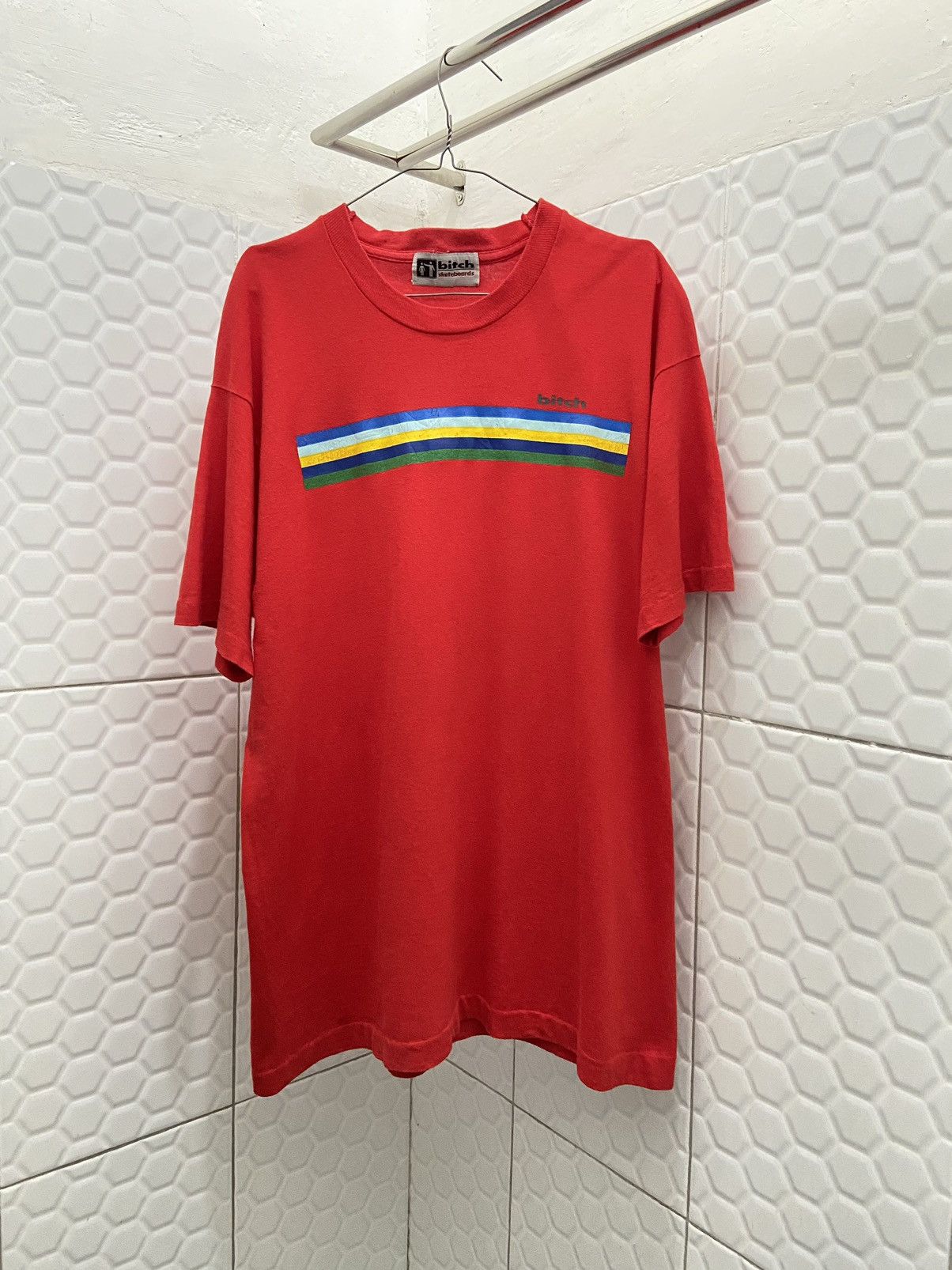 Hook-Ups × Shorty's Skateboards Vintage 90s Bitch Skateboards Tee Size US L / EU 52-54 / 3 - 1 Thumbnail