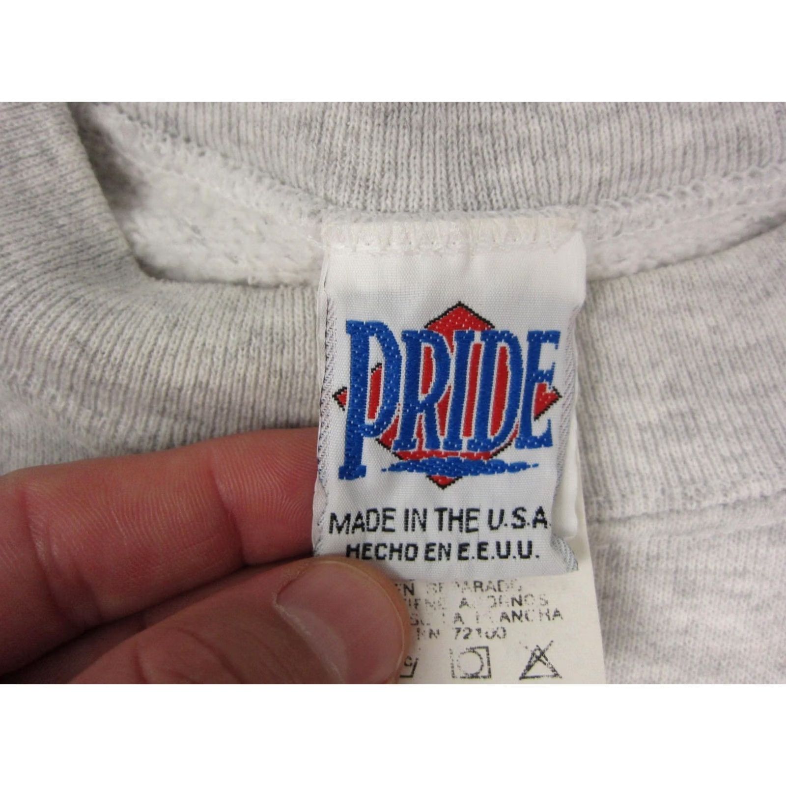 Vintage VINTAGE Pride Sweatshirt Mens XL Gray Christmas 90s Graphic Print Pullover Crew Neck Size US XL / EU 56 / 4 - 7 Thumbnail