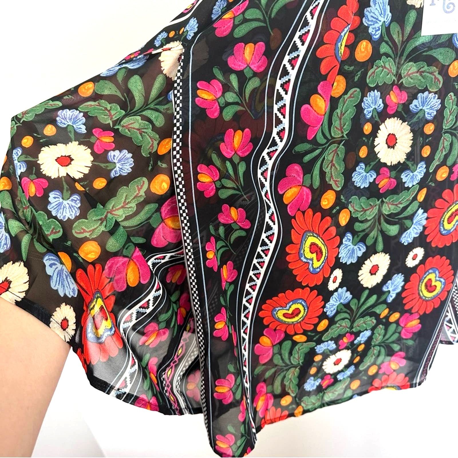 Show Me Your MuMu Show Me Your Mumu Byron Mini Chiffon Dress Mexicali Multi XS Size XS / US 0-2 / IT 36-38 - 5 Thumbnail