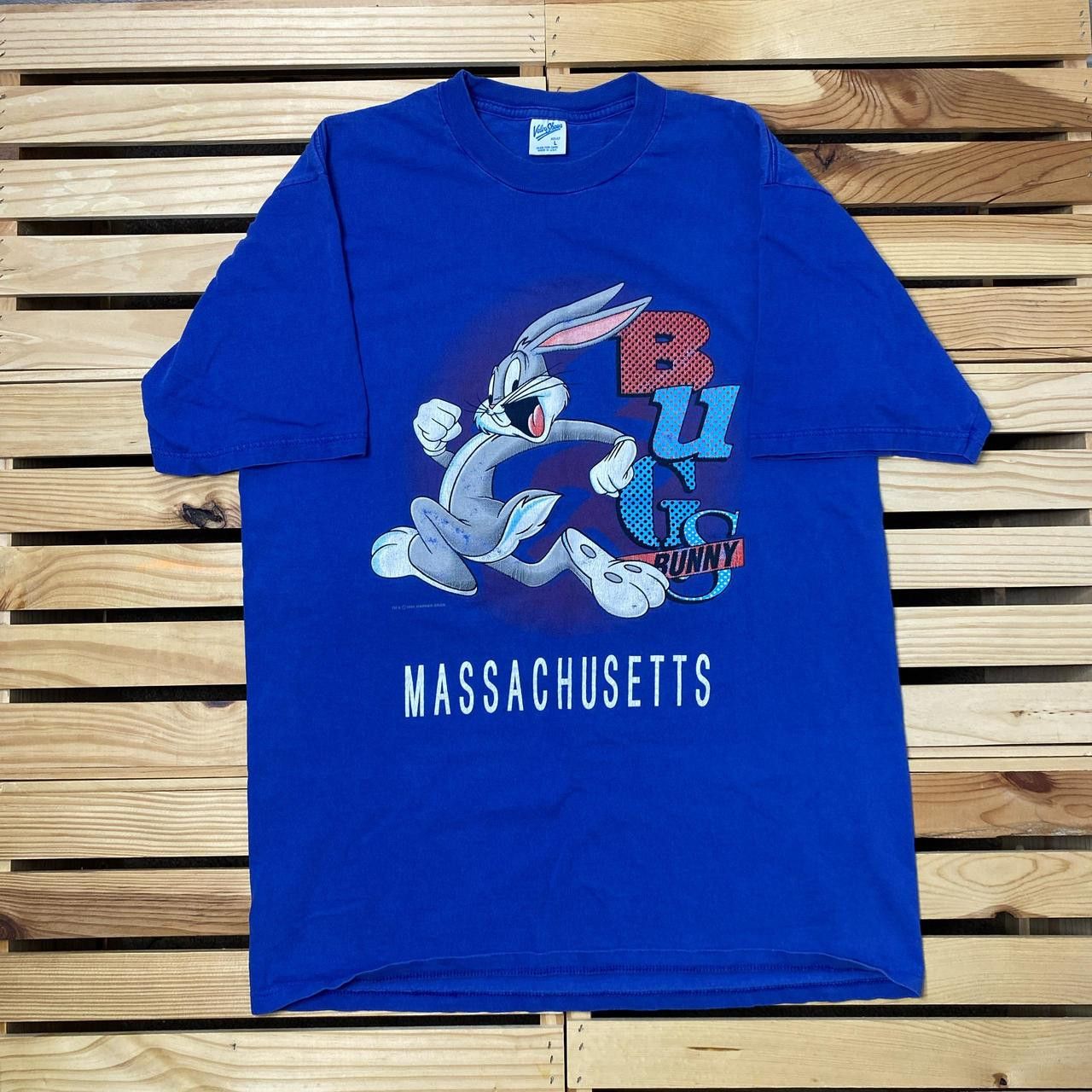 Velva Sheen Vintage Bugs Bunny 1994 Blue Cartoon Tee Size Large Size US L / EU 52-54 / 3 - 1 Thumbnail