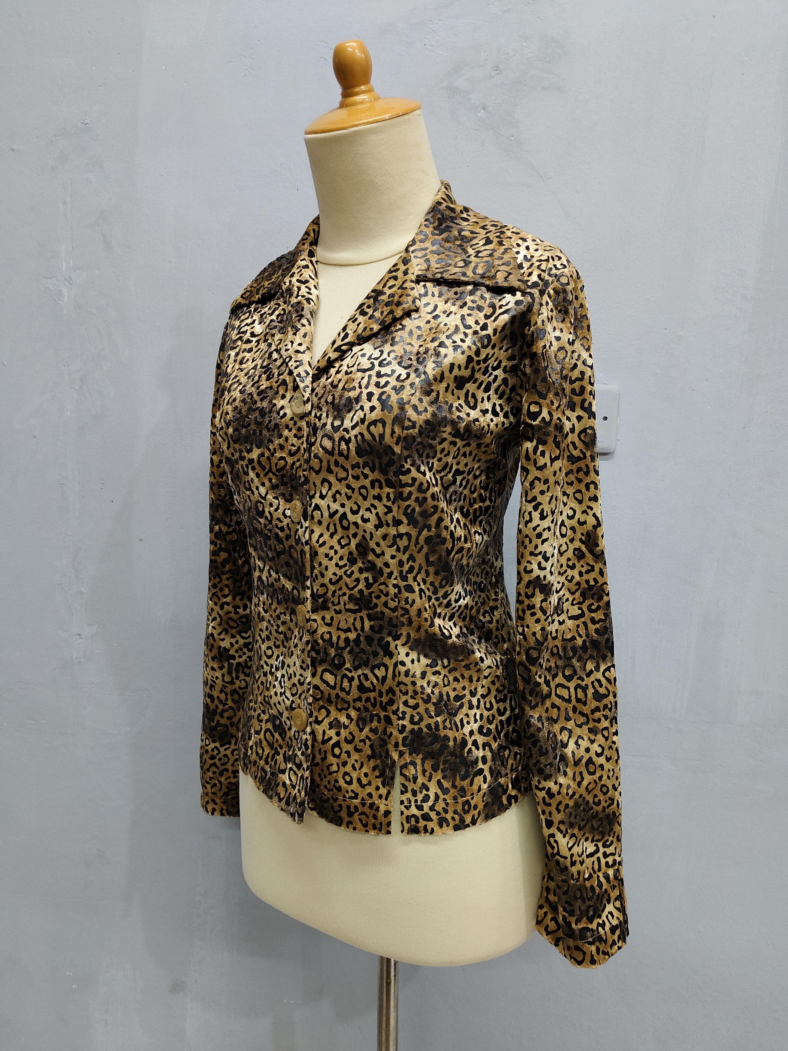 Seditionaries 90s La Garçonne de🇫🇷 Leopard Pattern Y2K Glam Rock Jacket Size S / US 4 / IT 40 - 3 Thumbnail
