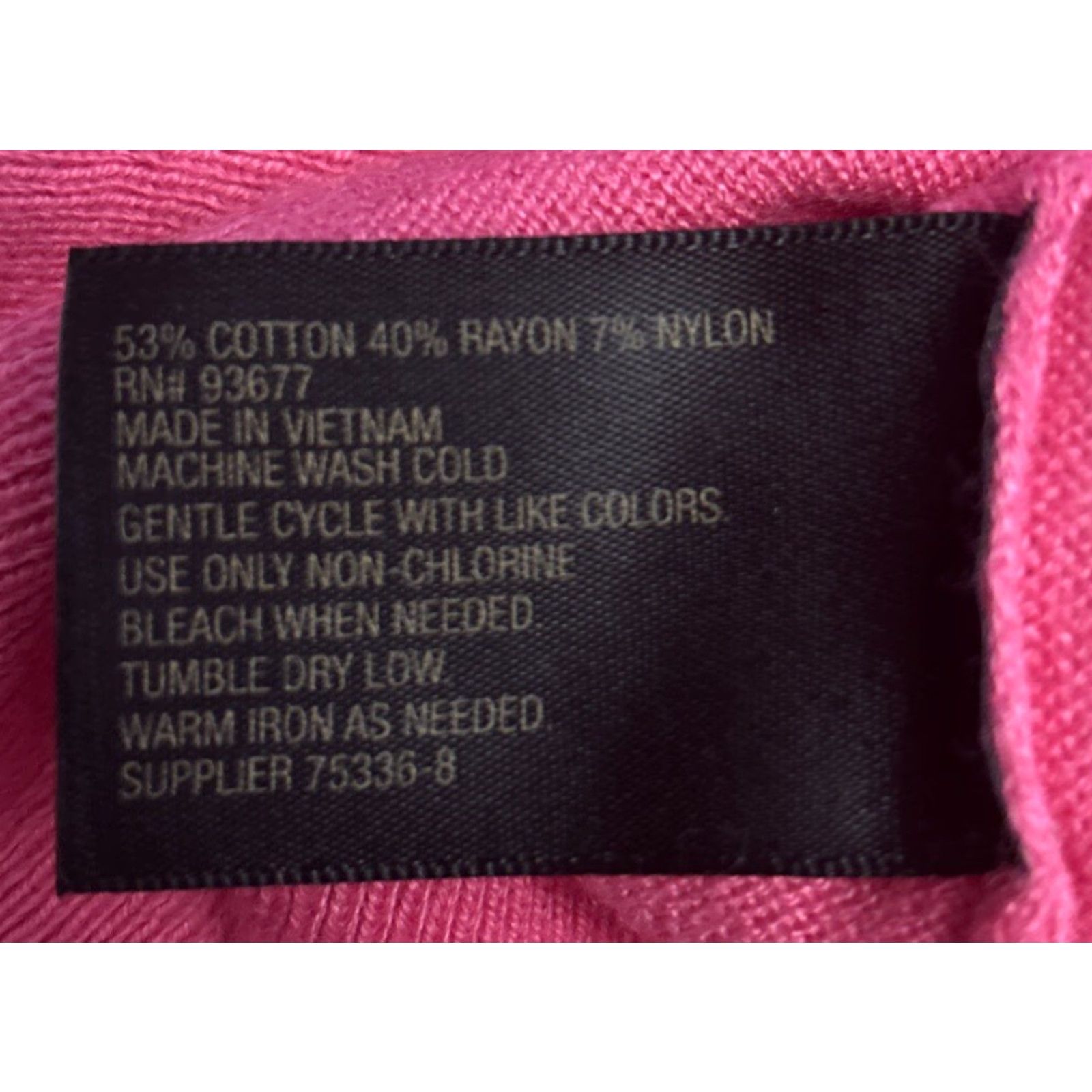 Worthington NWT Worthington Pink Blouse Top 3/4 Sleeve XL Pullover Knit Cotton Ladies Shirt Size XL / US 12-14 / IT 48-50 - 5 Thumbnail