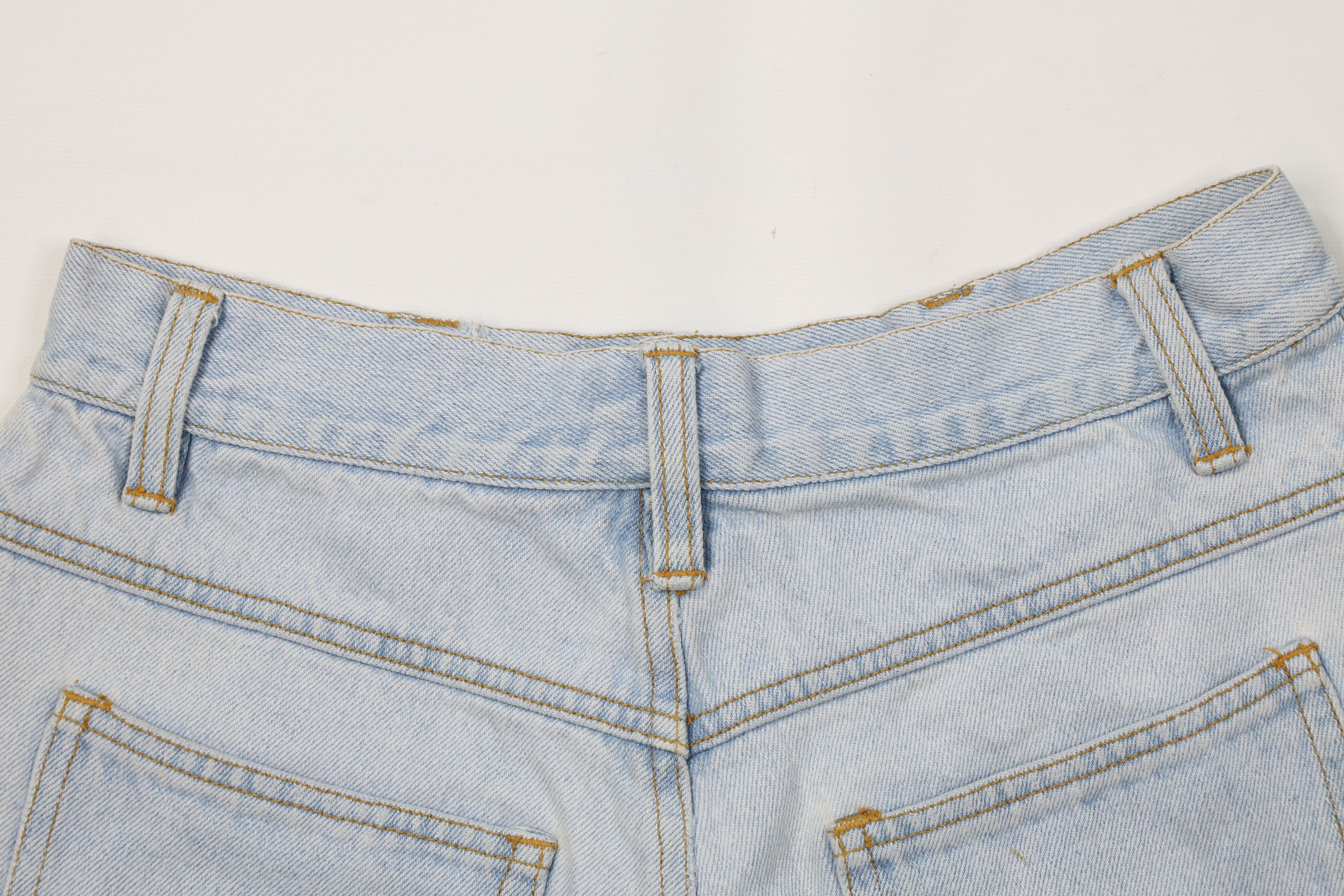 Vintage Vintage 90s The Limited Babydoll Cuffed Denim Jean Shorts Size 32" / US 10 / IT 46 - 8 Thumbnail