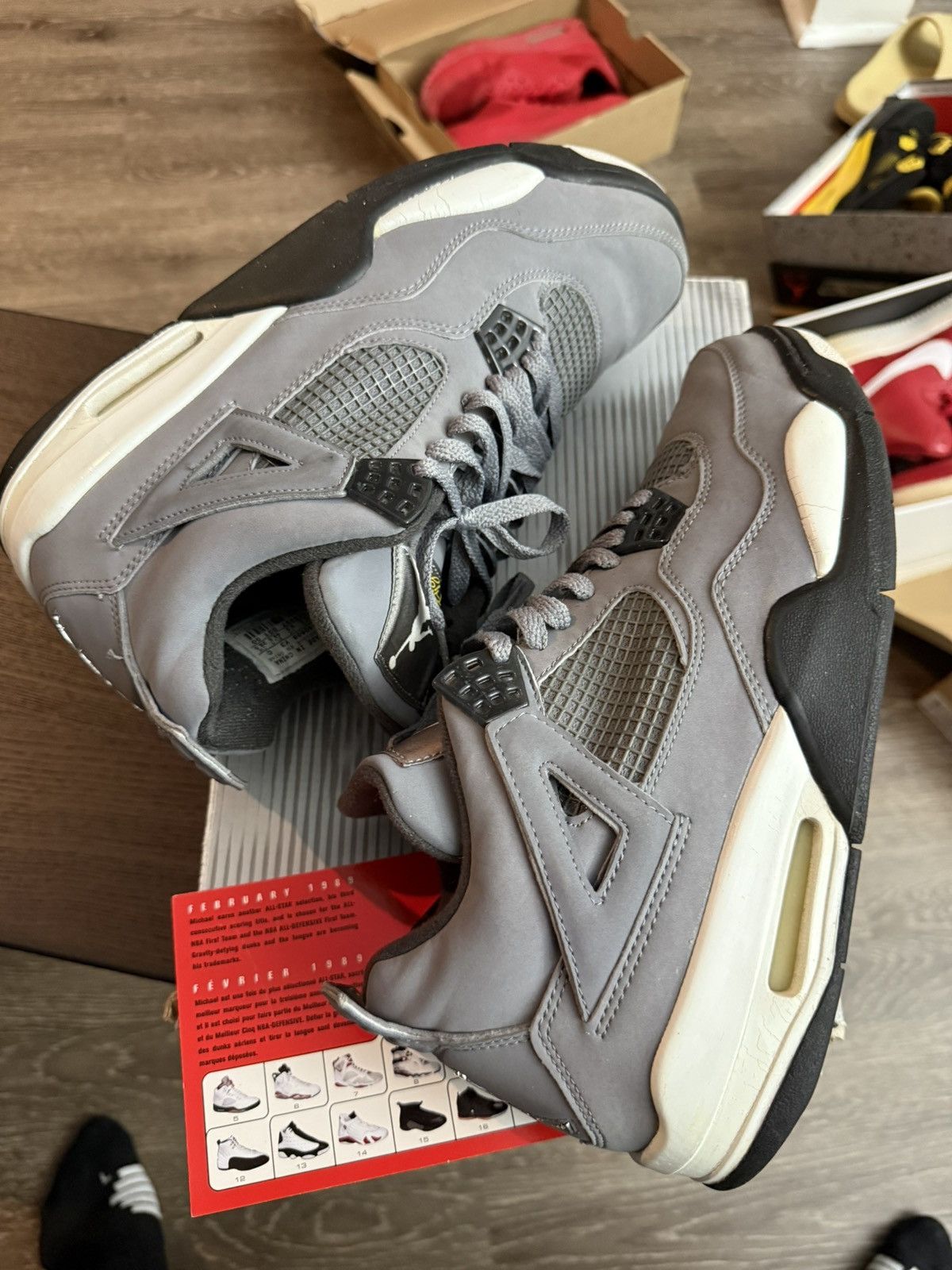 Jordan Brand × Nike Jordan 4 retro cool gray Size US 10.5 / EU 43-44 - 7 Thumbnail