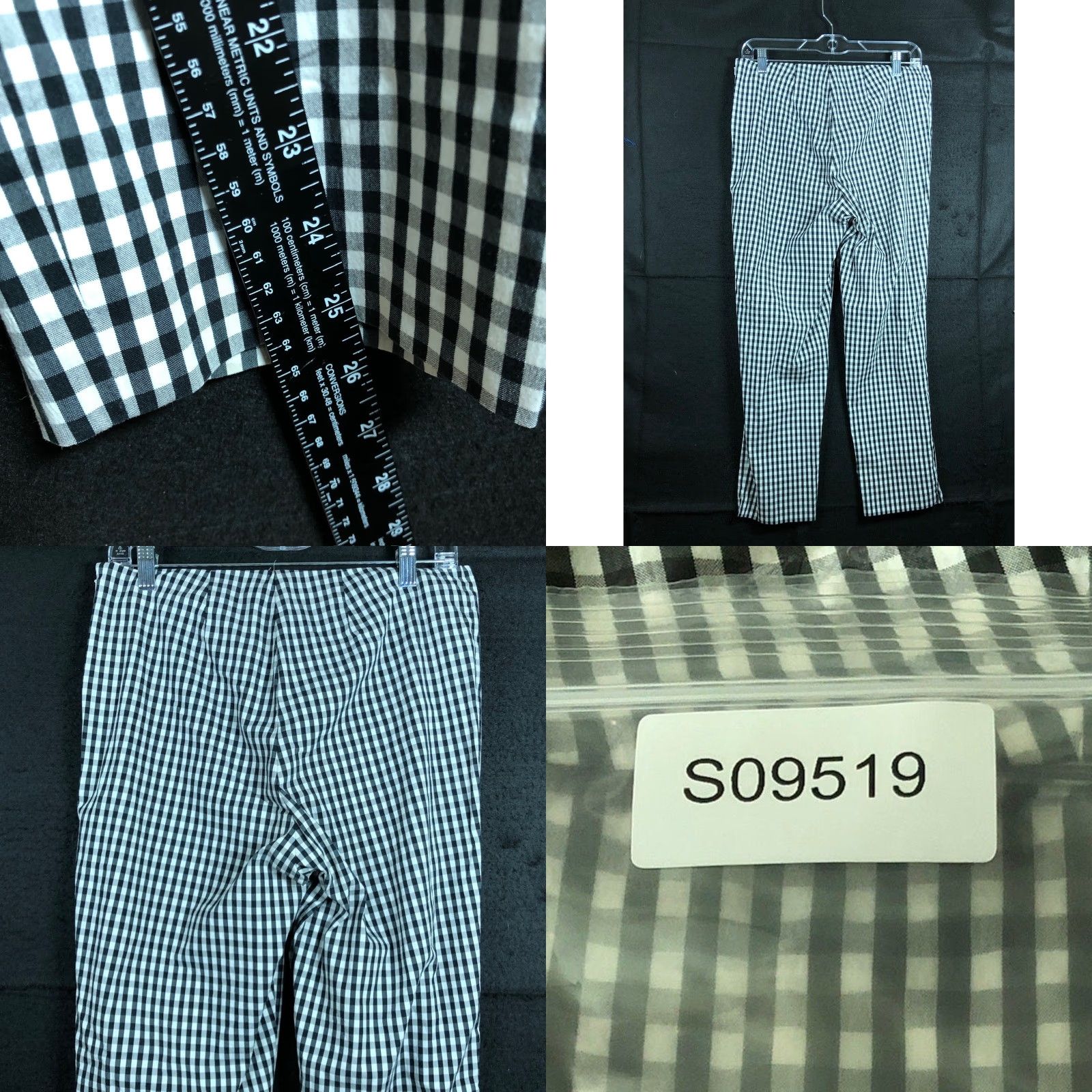 Brooks Brothers Brooks Brothers Womens Pants Black White Natalie Fit Pull On Side Zip Stretch 10 Size 32" / US 10 / IT 46 - 8 Thumbnail
