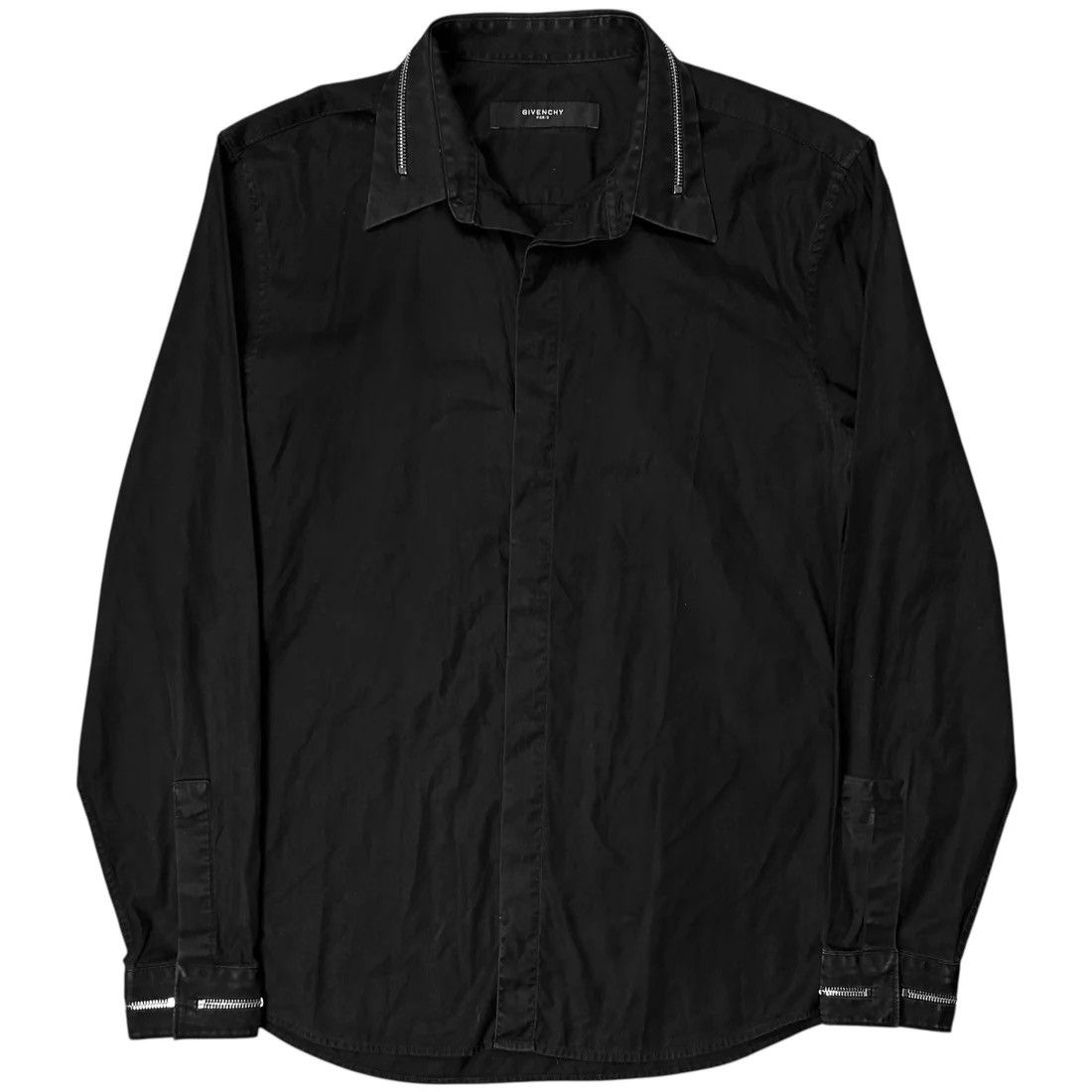 Givenchy Givenchy Zip Decorated Shirt - AW14 Size US M / EU 48-50 / 2 - 1 Thumbnail