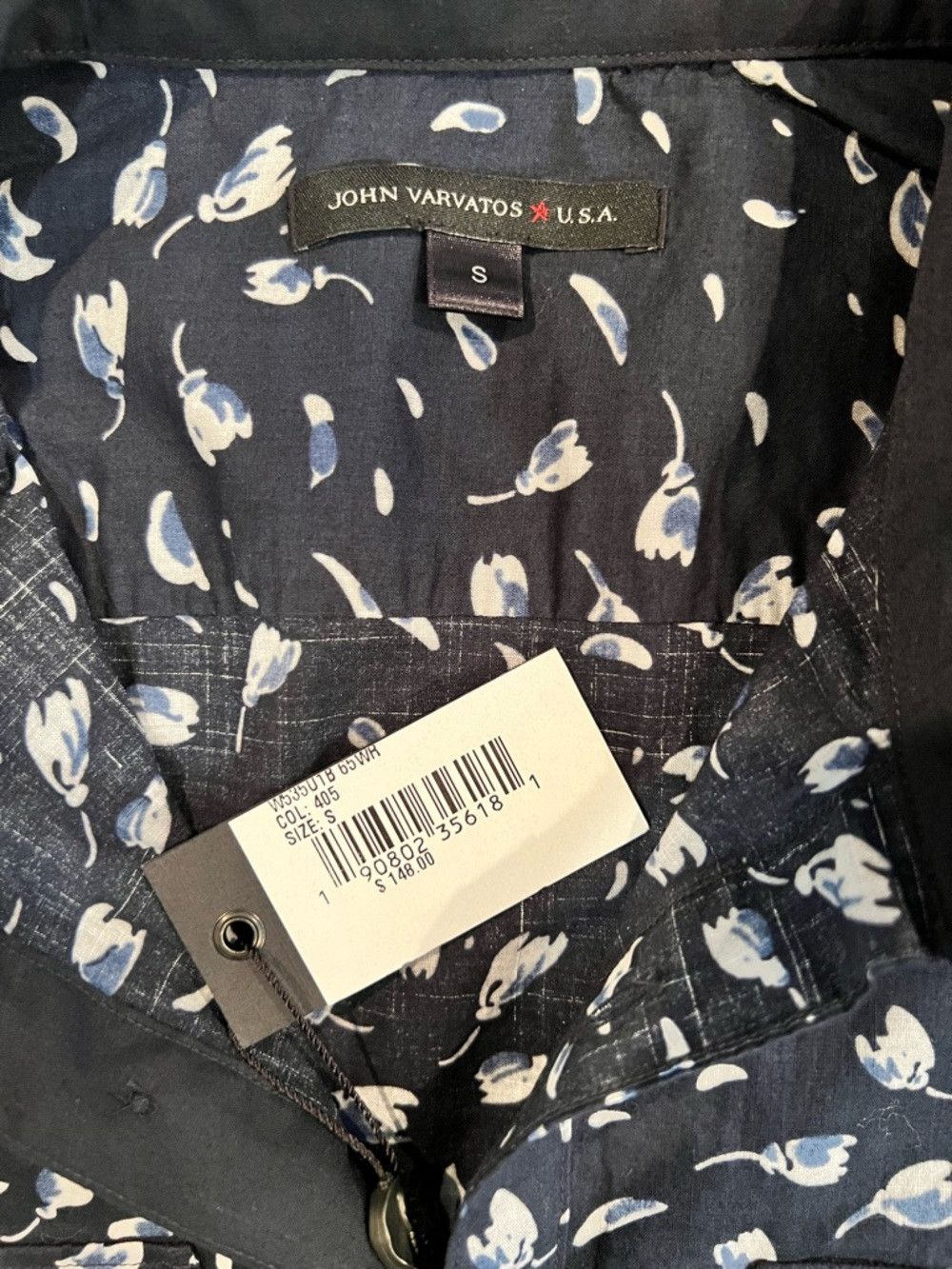 John Varvatos John Varvatos USA Floral Short Sleeve Button Up Shirt NWT S Size US S / EU 44-46 / 1 - 4 Thumbnail