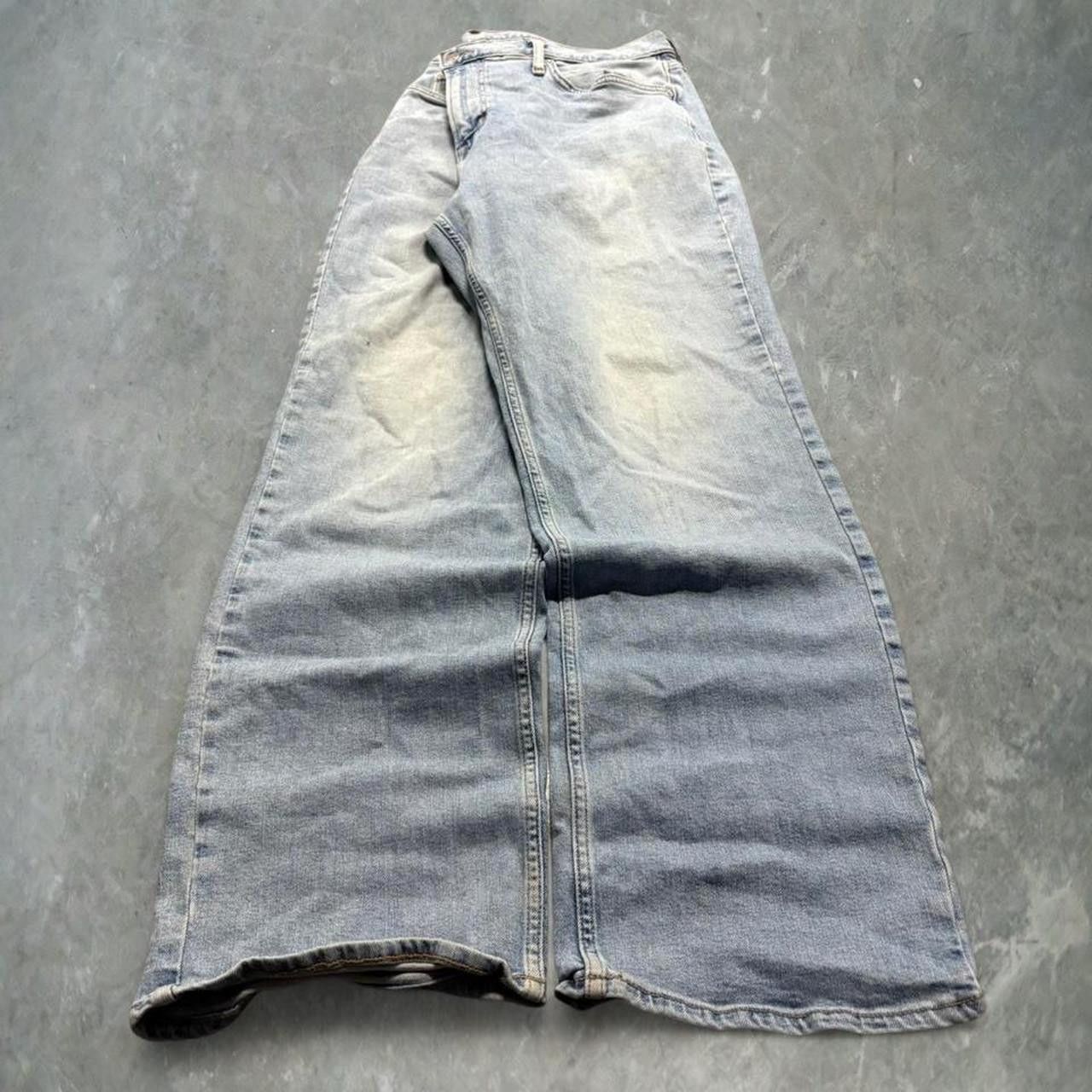 Old Navy Crazy Vintage Y2K/2000s Baggy Old Navy Loose Light Wash Denim Jeans! Size US 38 / EU 54 - 3 Thumbnail