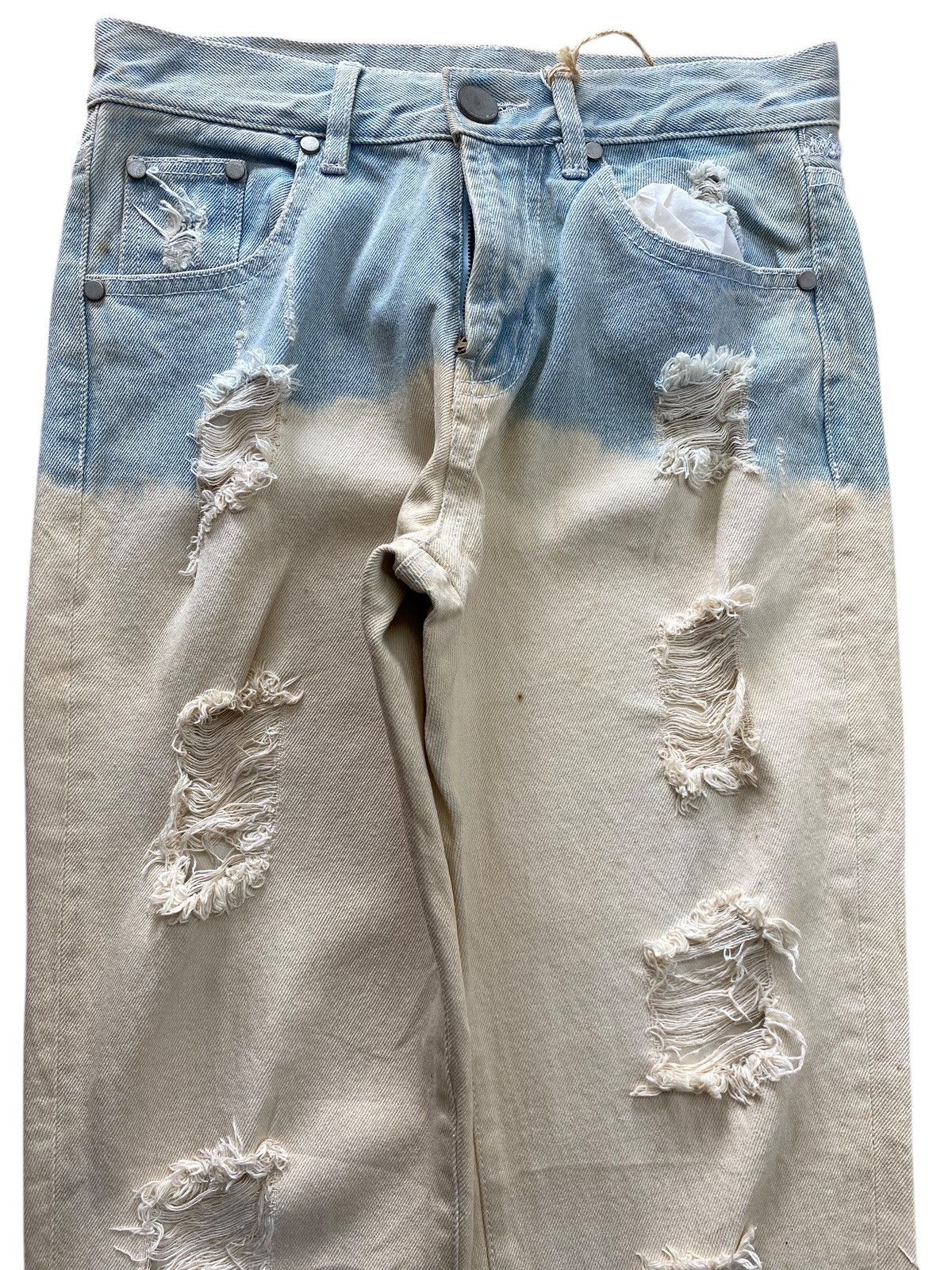 Japanese Brand Japanese Brand Distressed Style Skinny Leg Jean Size 28" / US 6 / IT 42 - 2 Thumbnail