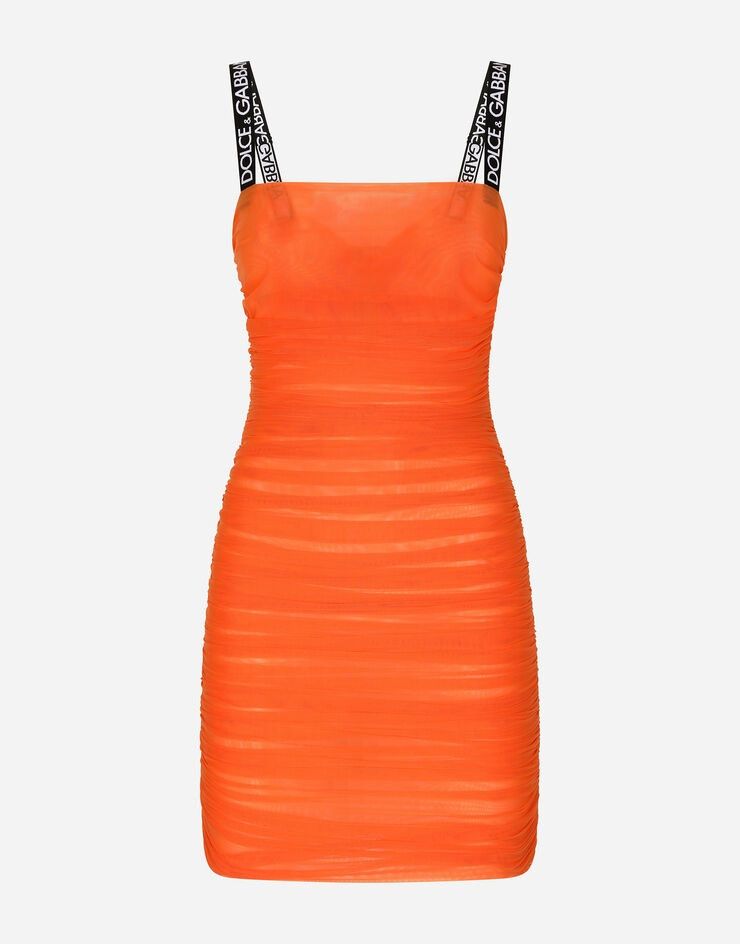 Dolce & Gabbana o1y0825 Mini Dress in Orange Size XS / US 0-2 / IT 36-38 - 1 Thumbnail