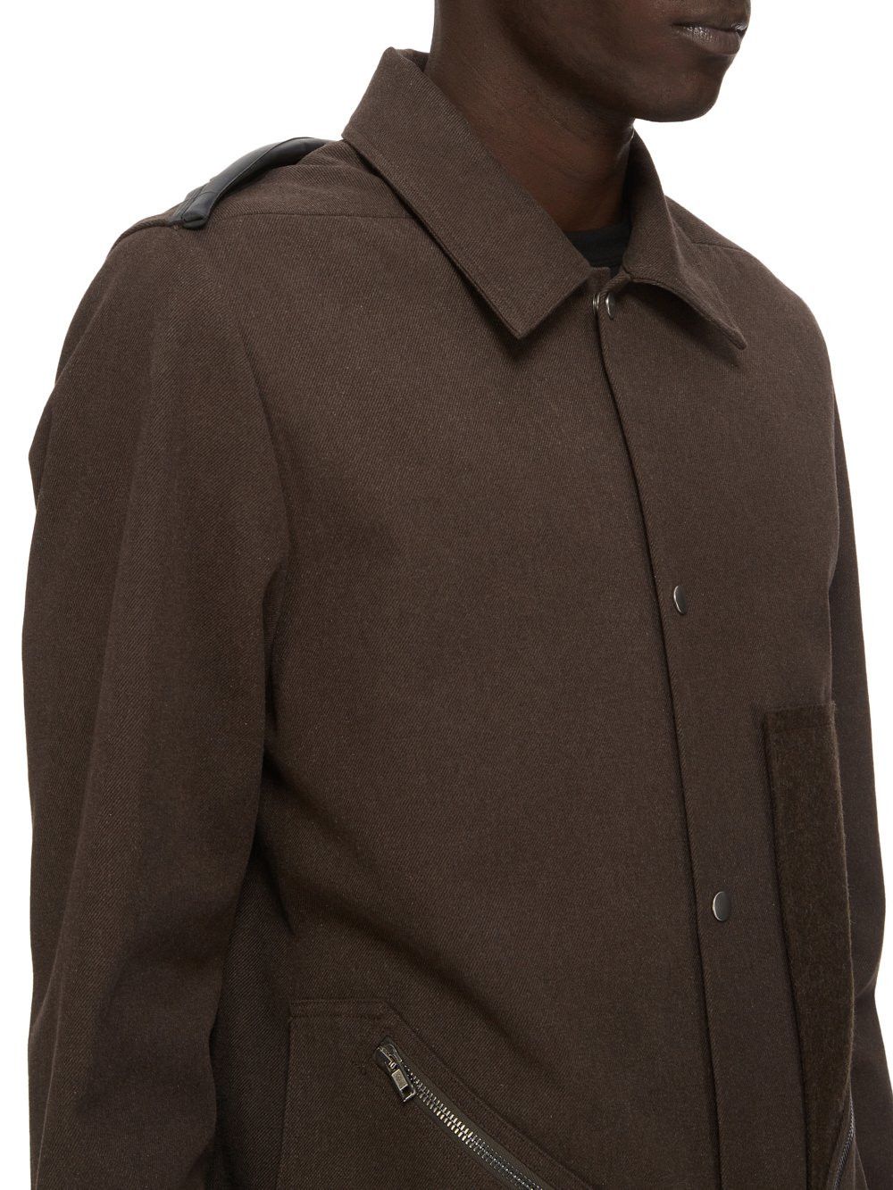 Rick Owens BNWT AW24 RICK OWENS "PORTERVILLE" TOUR SNAP FRONT JACKET 48 Size US M / EU 48-50 / 2 - 14 Thumbnail