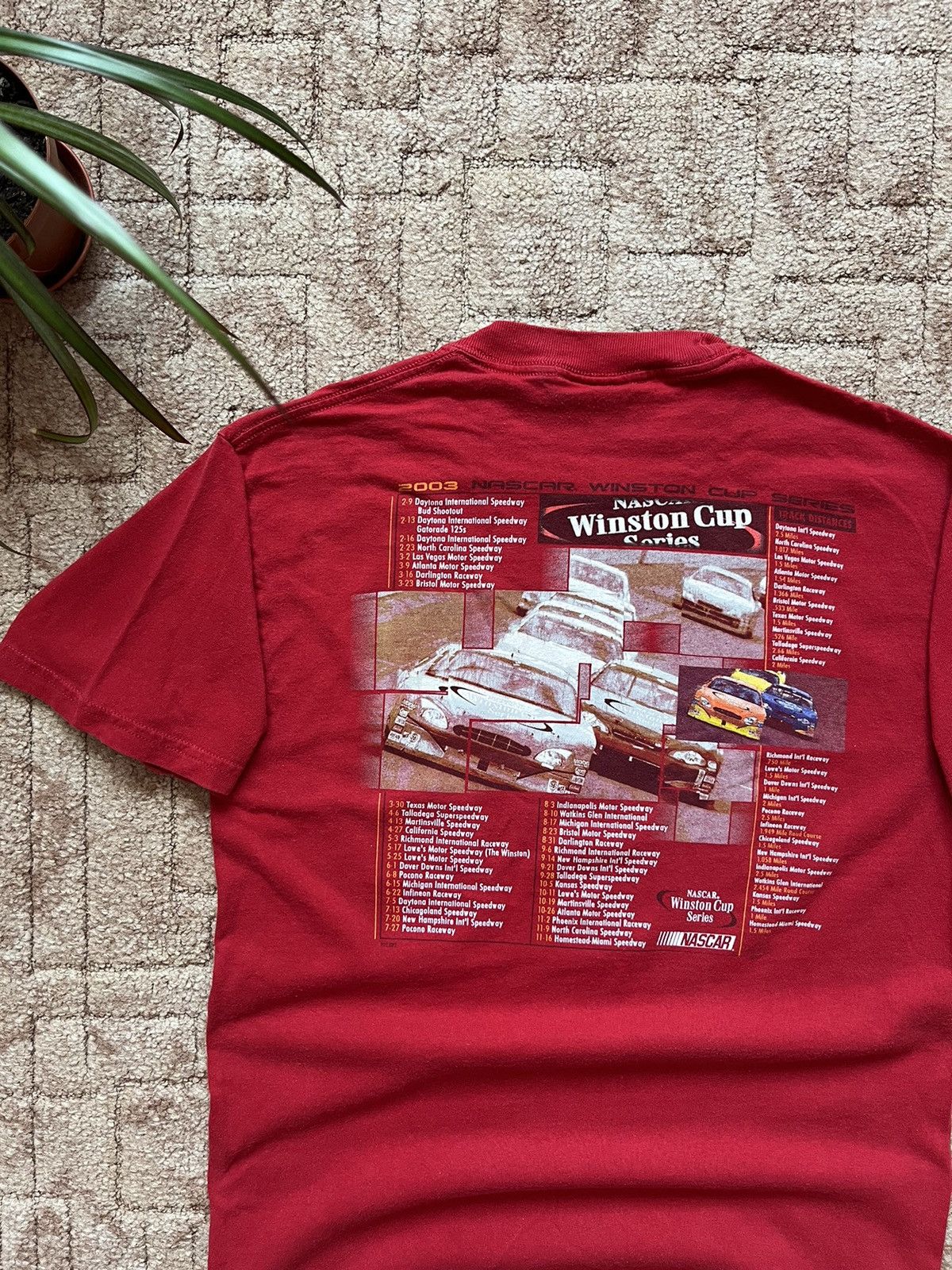 NASCAR Vintage 00's Nascar Winston Cup Racing Red Tee Size M Size US M / EU 48-50 / 2 - 2 Thumbnail