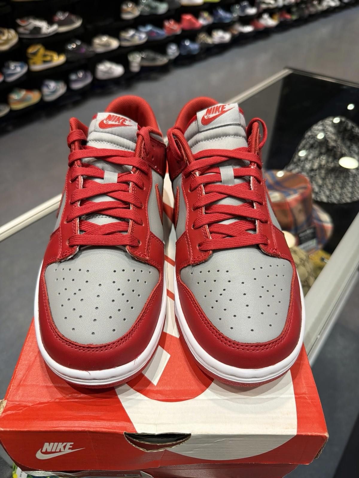 Nike Nike Dunk Low UNLV University Red Gray Men's Size 8.5 Size US 8.5 / EU 41-42 - 4 Thumbnail