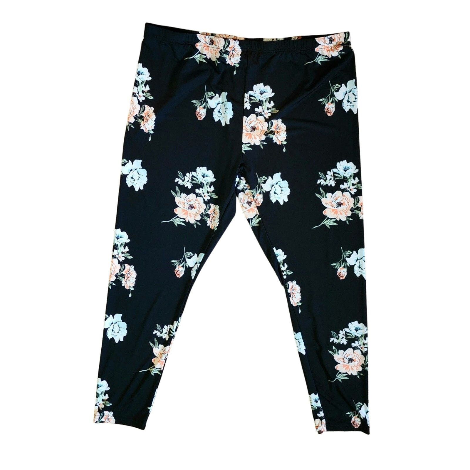 Shein Shein Curve Casual Floral Leggings Size 3XL Fits Like 1XL Size 36" / US 14 / IT 50 - 1 Thumbnail