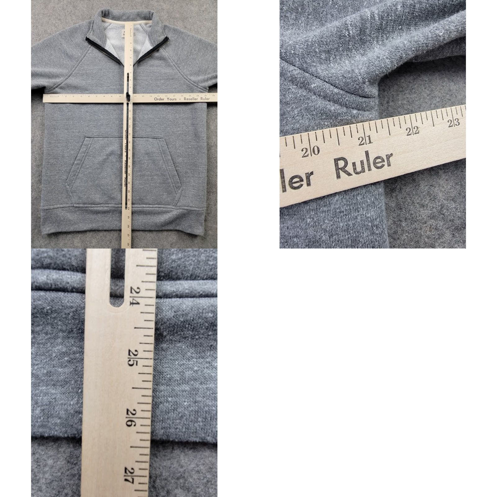Flint And Tinder Flint and Tinder Sweatshirt Mens Medium Gray Pullover 1/4 Zip Pockets USA Made (Solid) Size US M / EU 48-50 / 2 - 8 Thumbnail