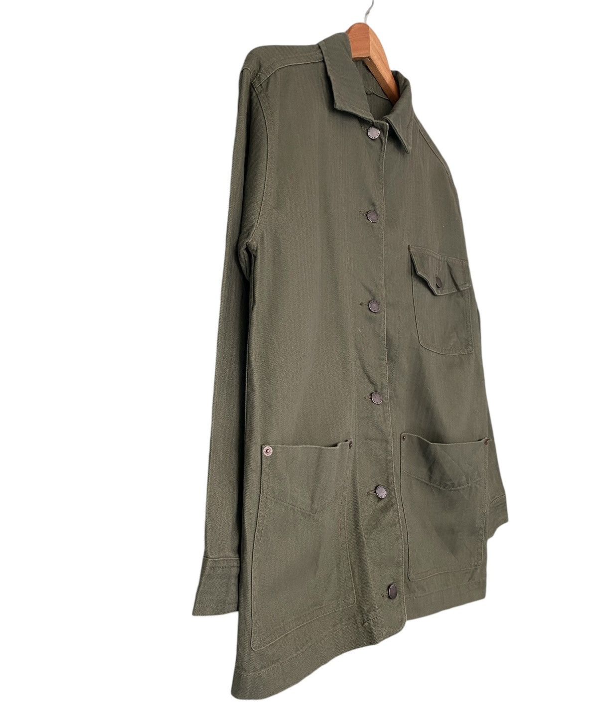 Uniqlo GU JEANS Chore Jacket Army Green Size US L / EU 52-54 / 3 - 7 Thumbnail