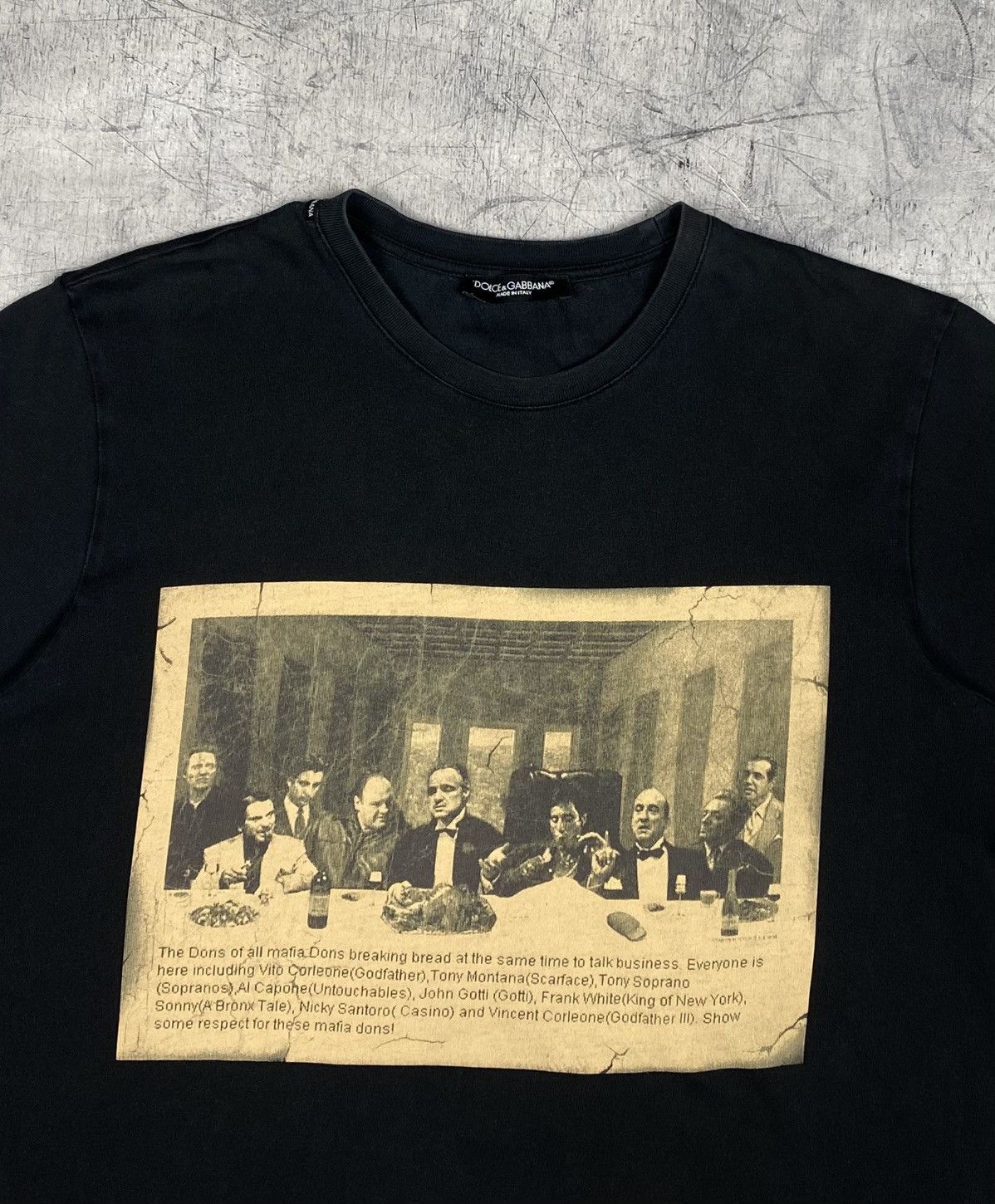 Dolce & Gabbana Dolce & Gabbana Mafia Dons Graphic Tee Move Scarface y2k Size US XXL / EU 58 / 5 - 6 Thumbnail