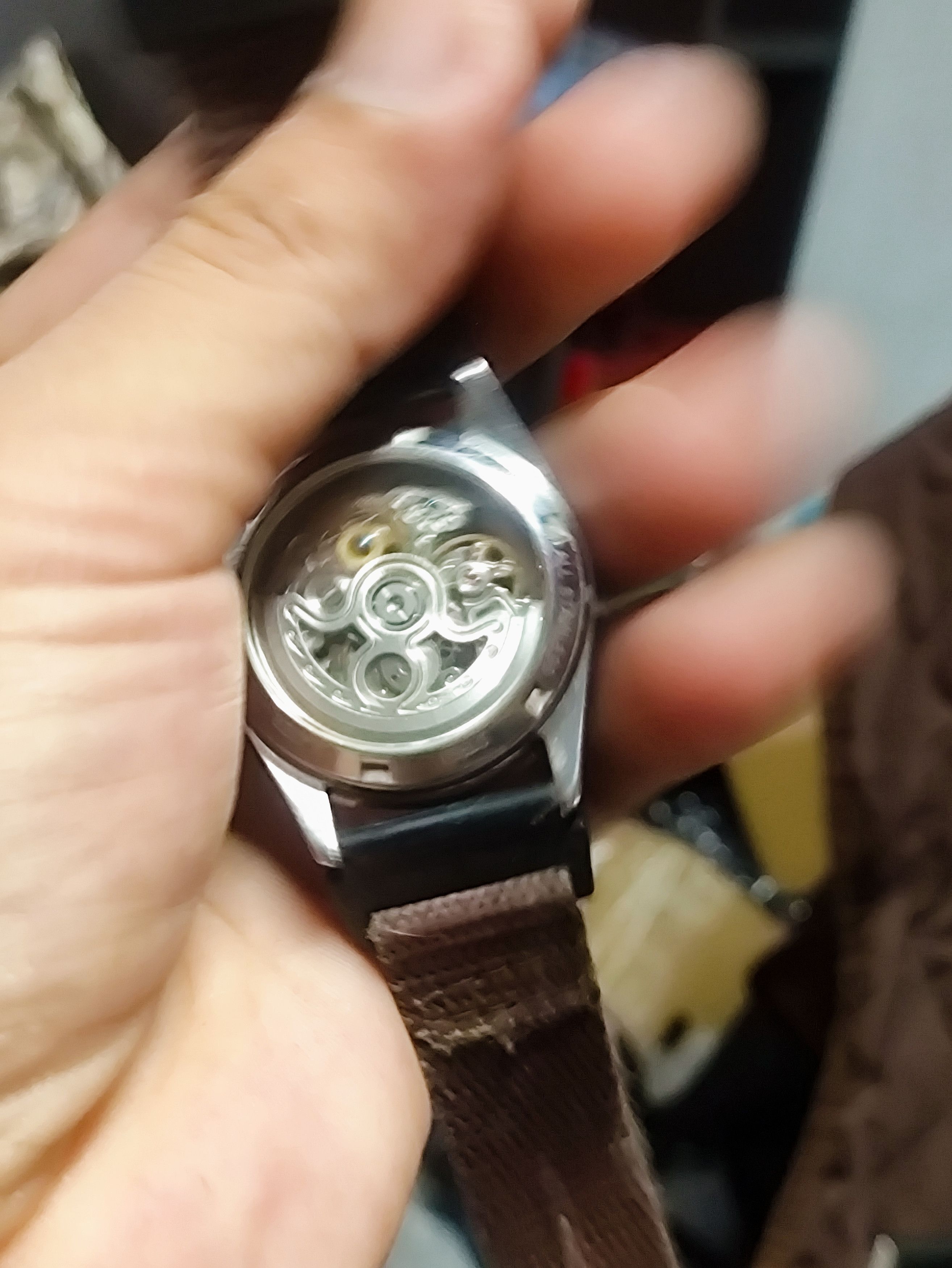 Japanese Brand Vintage Automatic Watch Transparent Engine. JAPAN ENGINE Size ONE SIZE - 10 Thumbnail