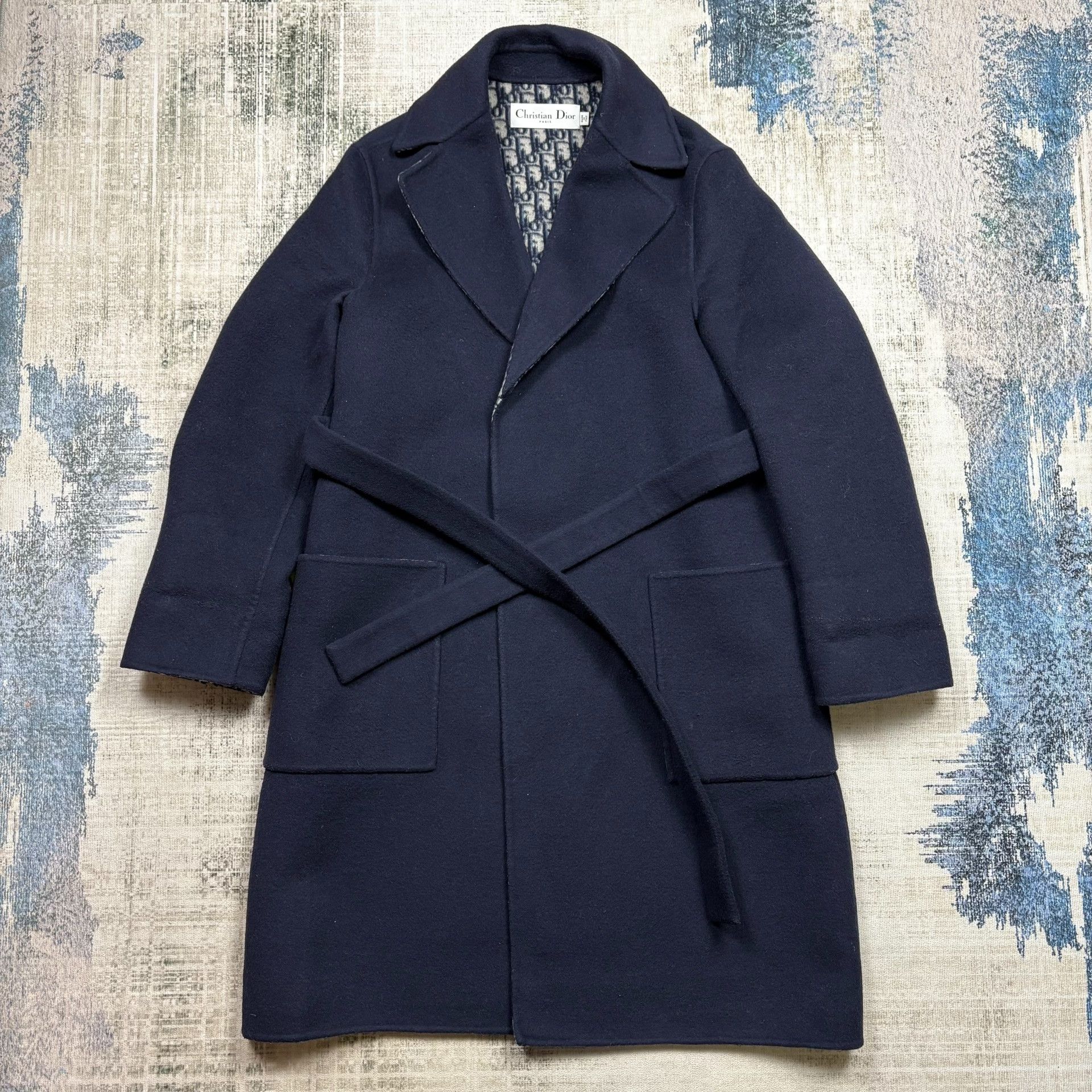 Dior DIOR SS23 Double-Face Wool Oblique Print Coat Size M / US 6-8 / IT 42-44 - 1 Thumbnail
