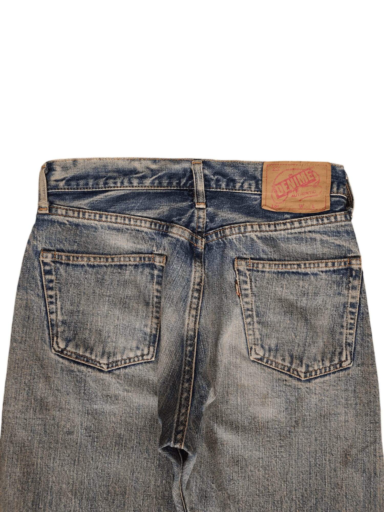 Denime 1990s Denime Japan Clawmark Distress Faded Raw Denim Jeans Size US 29 - 8 Thumbnail