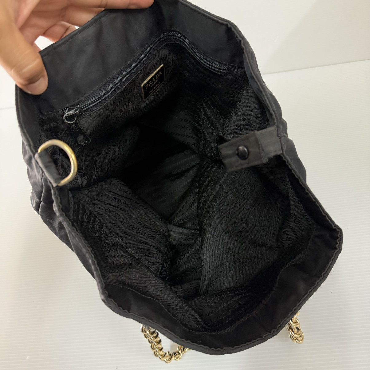 Prada Prada Nylon Vintgae Shoulder Chain Bag Size ONE SIZE - 7 Thumbnail