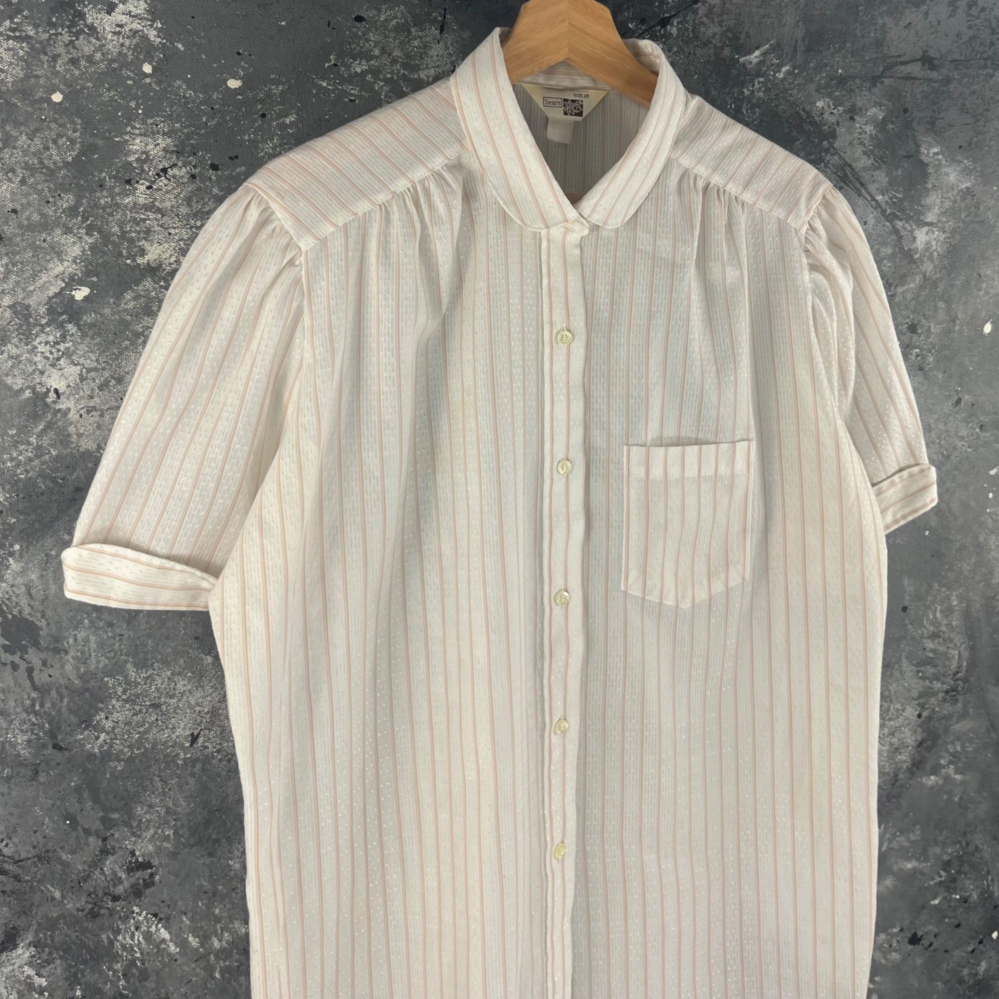 Sears × Vintage Vintage 70’s Sears stripe shirt Size US L / EU 52-54 / 3 - 2 Thumbnail