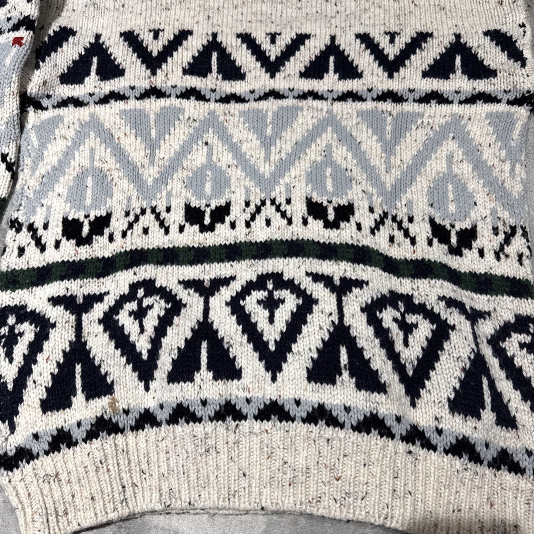 Vintage VINTAGE St. Johns Bay Sweater Mens XLT Geometric Fair Isle Acrylic Wool Blend Pullover Crew Neck Knits Beige Men Size US XL / EU 56 / 4 - 8 Thumbnail