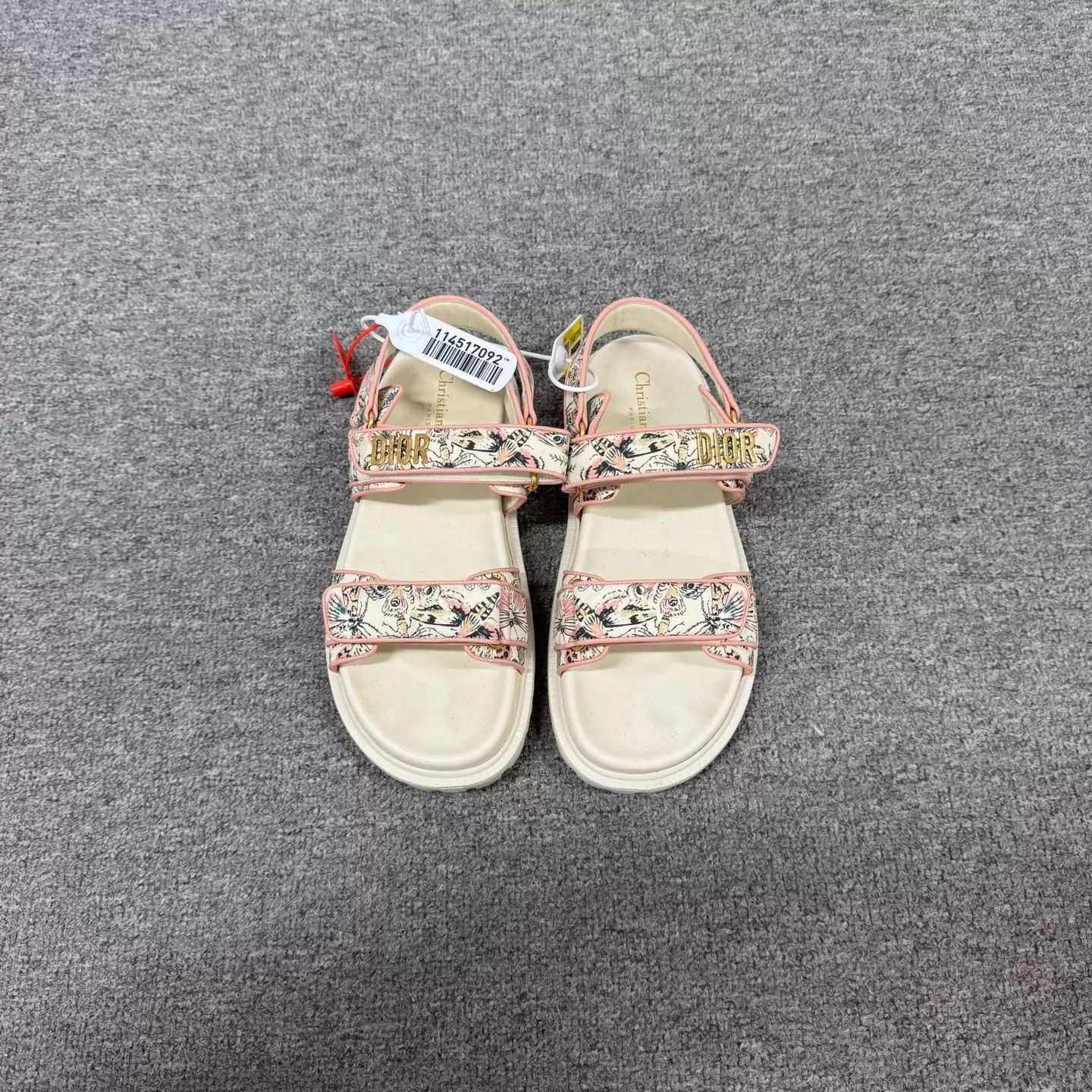 Dior Dior Dioract Floral Print Velcro Platform Sandals Size US 8.5 / IT 38.5 - 2 Thumbnail