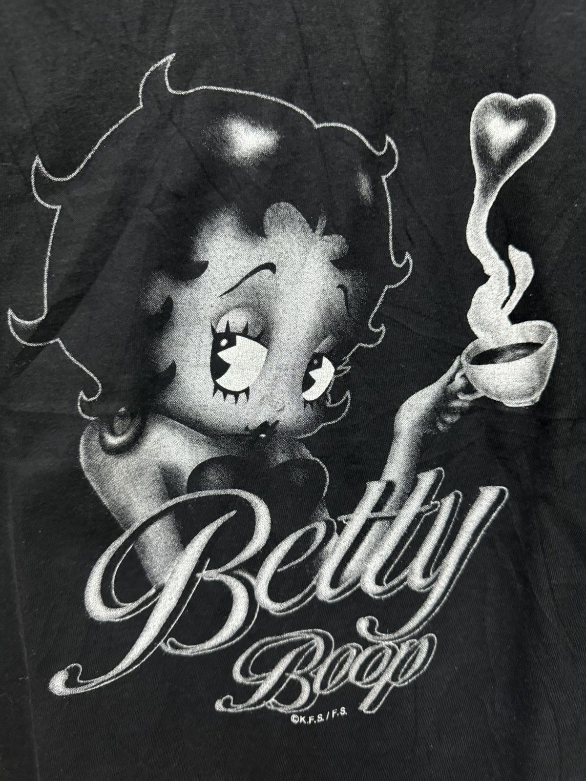 Vintage Vintage Betty Boop Coffee Cartoon Photo Tee Size US M / EU 48-50 / 2 - 2 Thumbnail