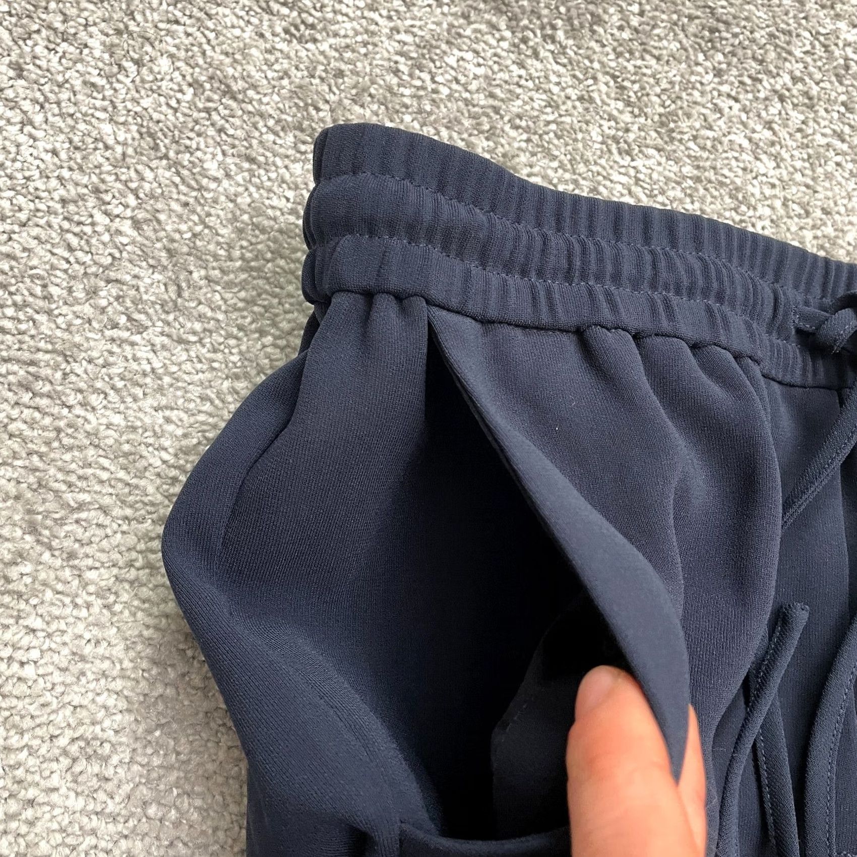 J.Crew J.Crew Drapey Elastic Waist Trouser Ankle Pants Womens 00 Navy Blue Tapered Leg Size 24" / US 00 / IT 34 - 4 Thumbnail
