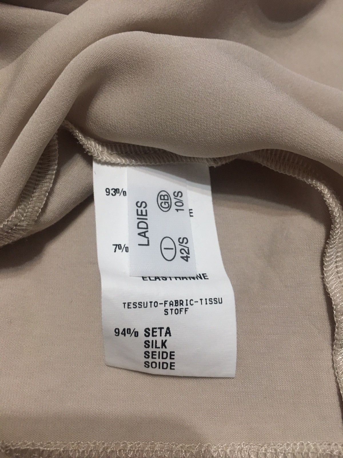 Fabiana Filippi Fabiana Filippi Beige Cotton Silk Blouse Shirt Size S Size S / US 4 / IT 40 - 9 Thumbnail