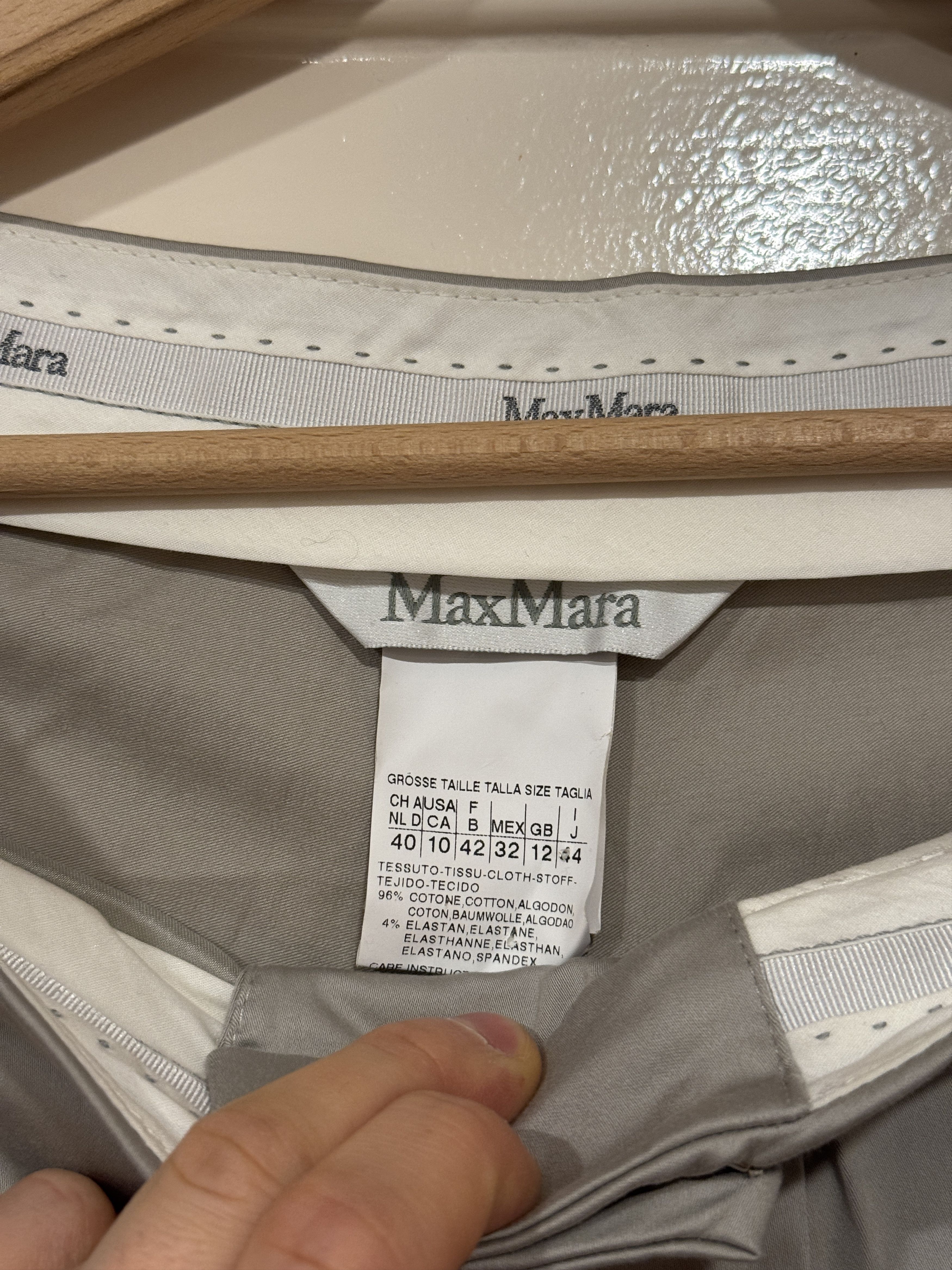 Max Mara Max Mara women dress pants beige 40 Size 30" / US 8 / IT 44 - 4 Thumbnail