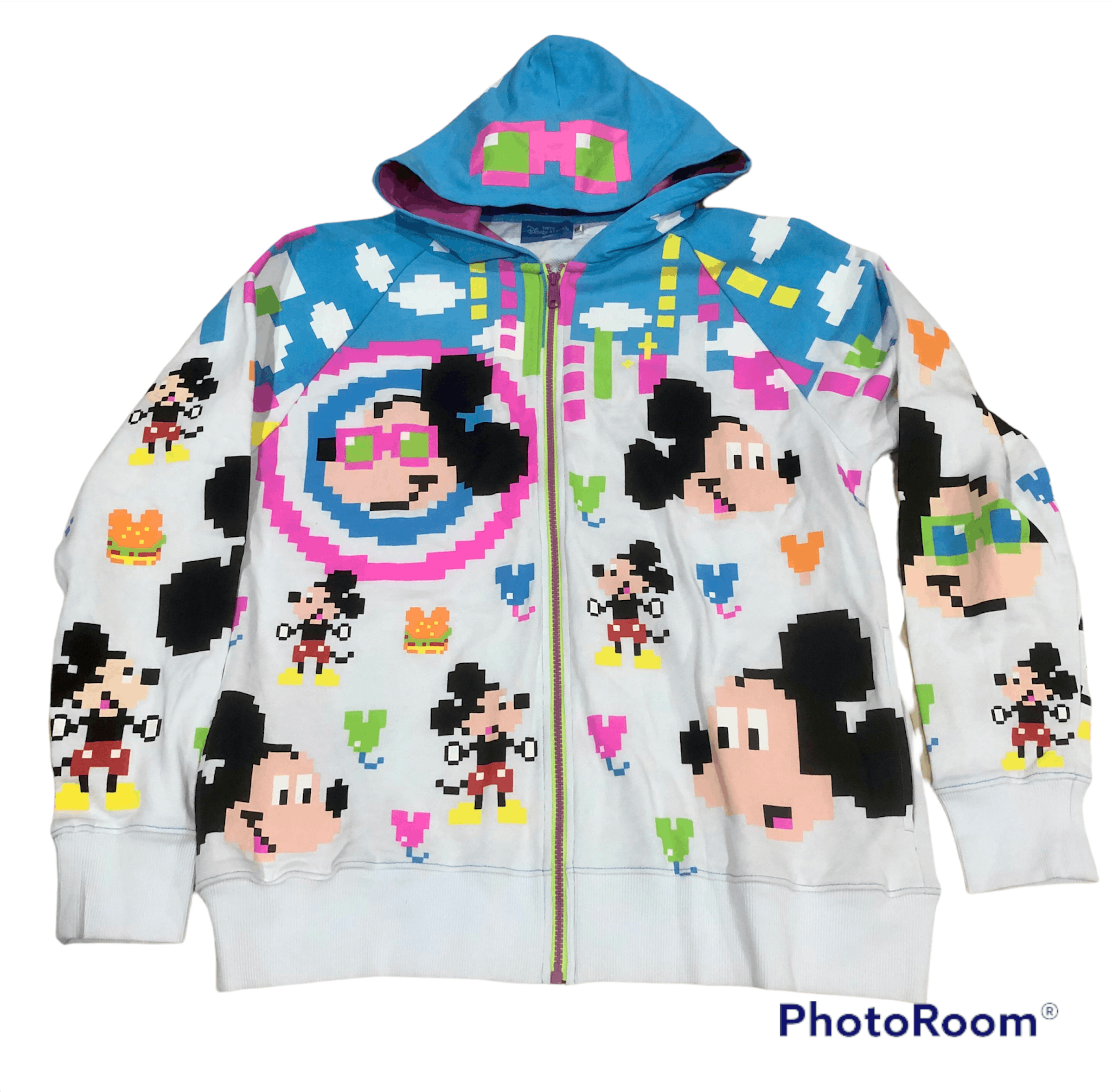 Mickey Mouse Disney Mickey Mouse Mosaic All Over Print Hoodie Jacket Size US L / EU 52-54 / 3 - 4 Thumbnail