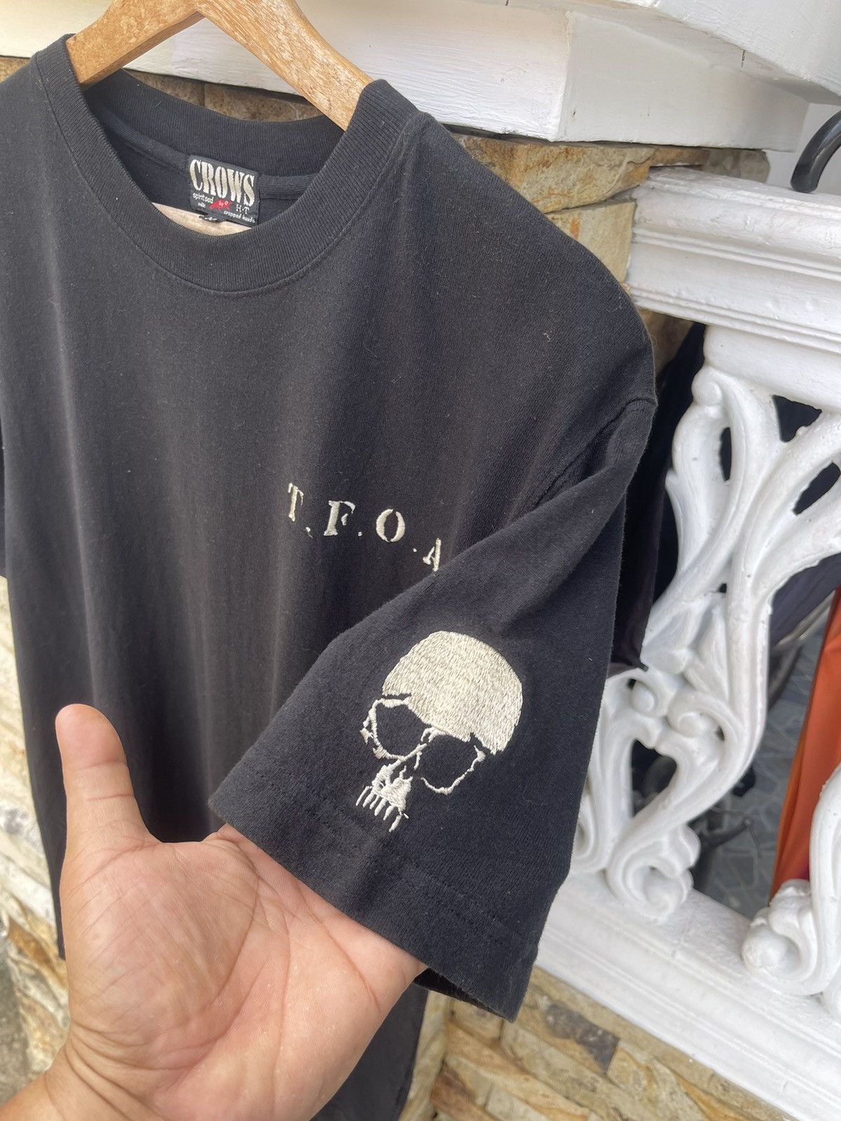 Japanese Brand × Vanson Leathers Last Drop🔥Rare🔥TFOA Skulls Crows Spiritsed Cropped Head Size US M / EU 48-50 / 2 - 7 Thumbnail