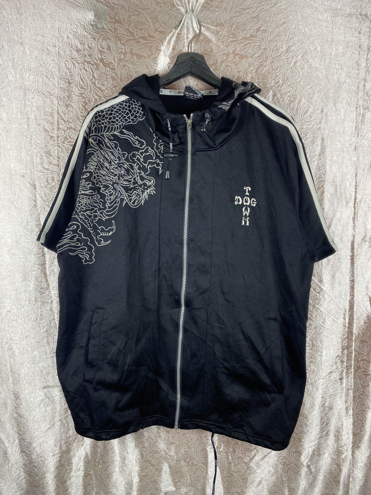 Dogtown Vintage Dog Town Dragon Hooded Jacket Black Skate Streetwear Size US L / EU 52-54 / 3 - 3 Thumbnail